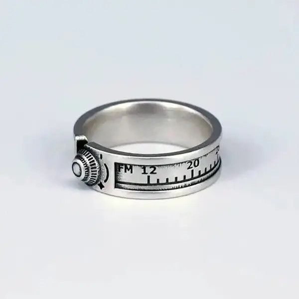Jewelry Silver Measuring Ruler Resizable Ring Size ONE SIZE - 1 Thumbnail