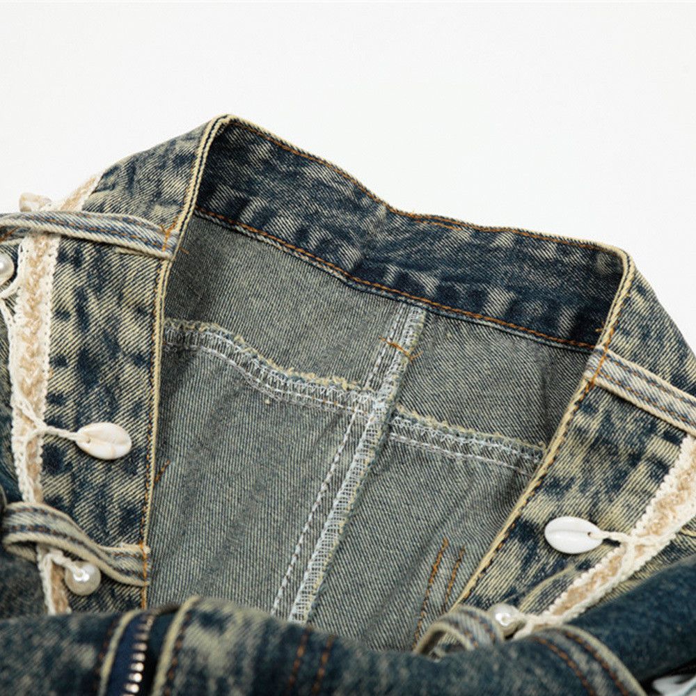 Japanese Brand × Jean Men's distressed punk vintage washed ripped scimitar jeans Size US 32 / EU 48 - 5 Thumbnail