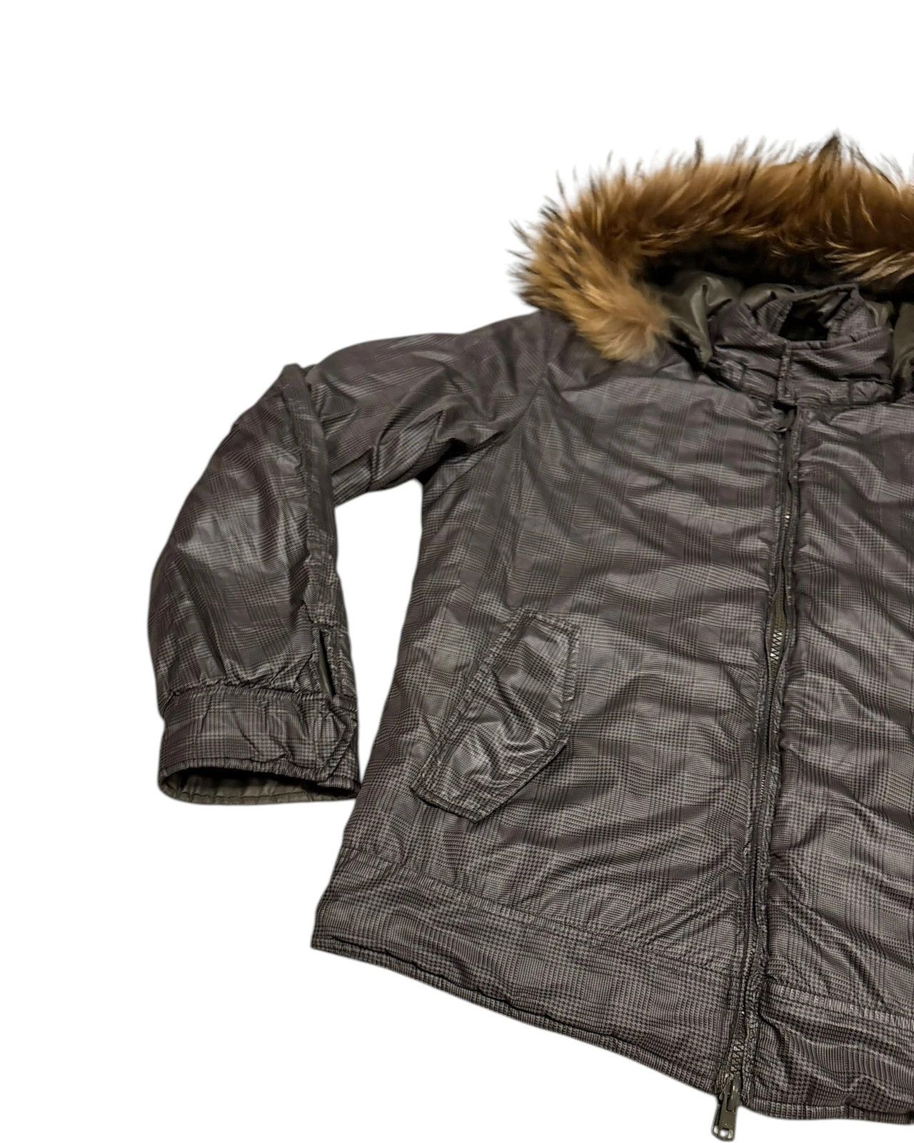 Takeo Kikuchi Takeo Kikuchi reversible check fur hood lightweight jacket Size US M / EU 48-50 / 2 - 6 Thumbnail