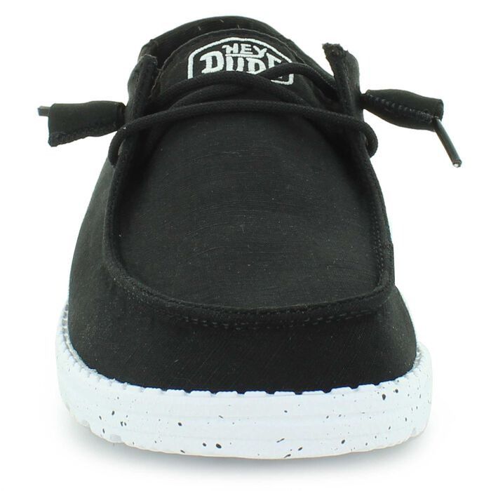 Other NWT Hey Dude Women's 10 Wendy Slub Black Canvas Casual Sneak Size US 10 / IT 40 - 6 Thumbnail