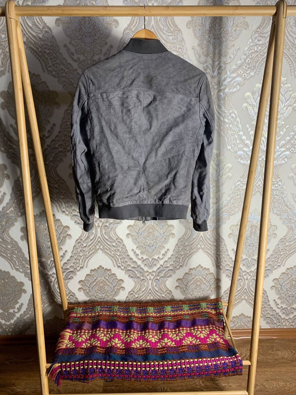 Allsaints VINTAGE ALLSAINTS KEMBLE SUEDE BOMBER LEATHER JACKET Y2K Size US XS / EU 42 / 0 - 13 Thumbnail