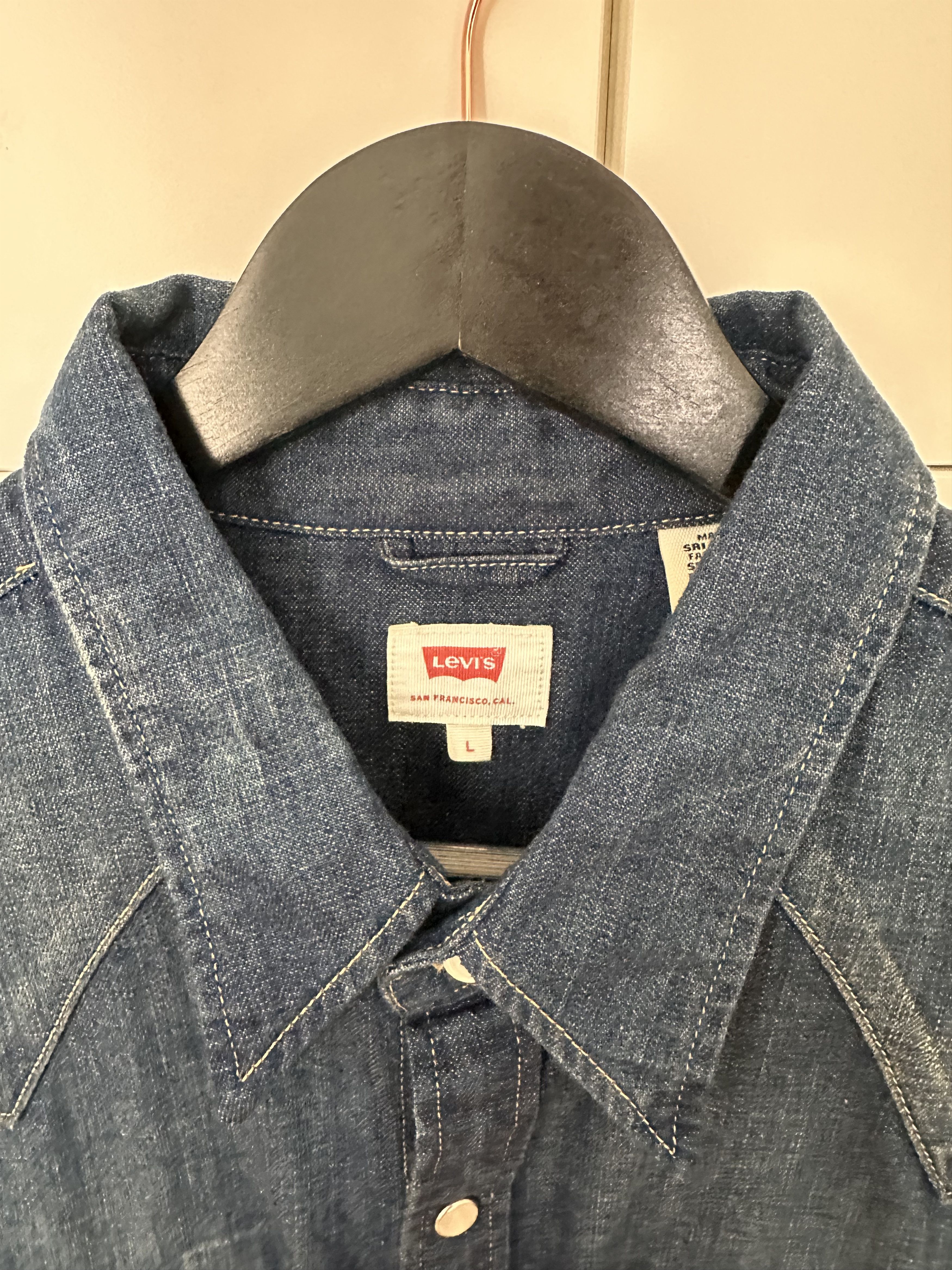 Levi's Levi’s Western Denim Shirt – Snap Button – Size L Size US L / EU 52-54 / 3 - 2 Thumbnail