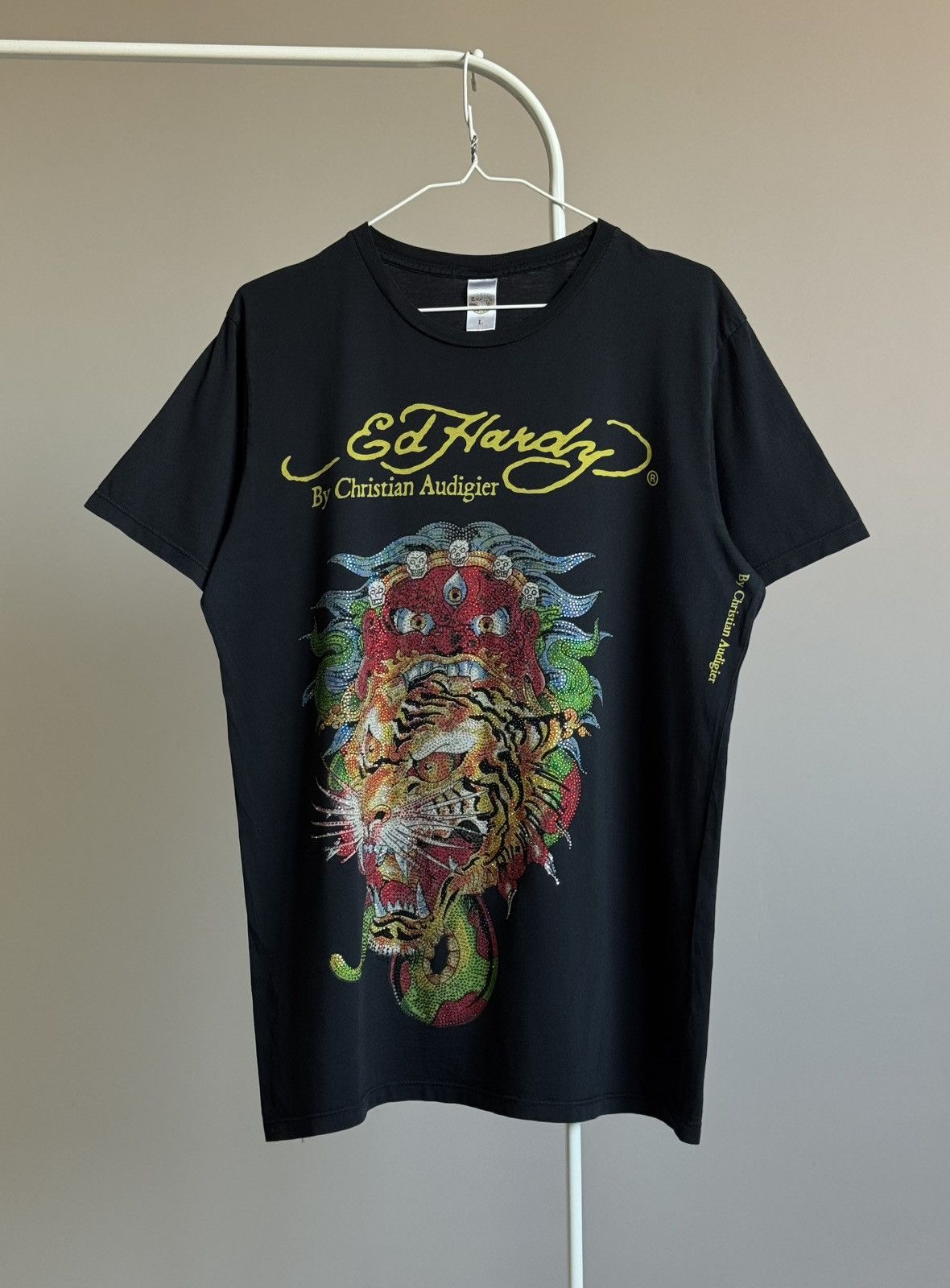 Ed Hardy Ed Hardy Tiger Dragon Tshirt Christian Audigier Size US L / EU 52-54 / 3 - 1 Thumbnail