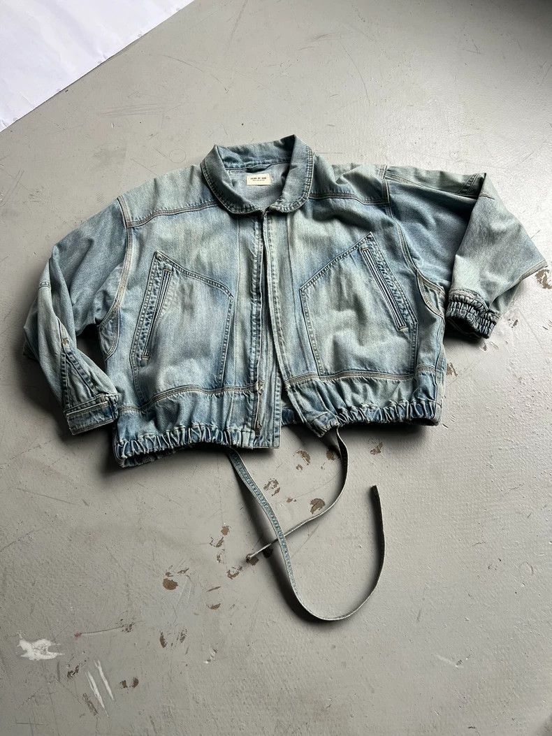 Fear of God Fear of God Season 6 washed streamer denim jacket Size US L / EU 52-54 / 3 - 1 Thumbnail