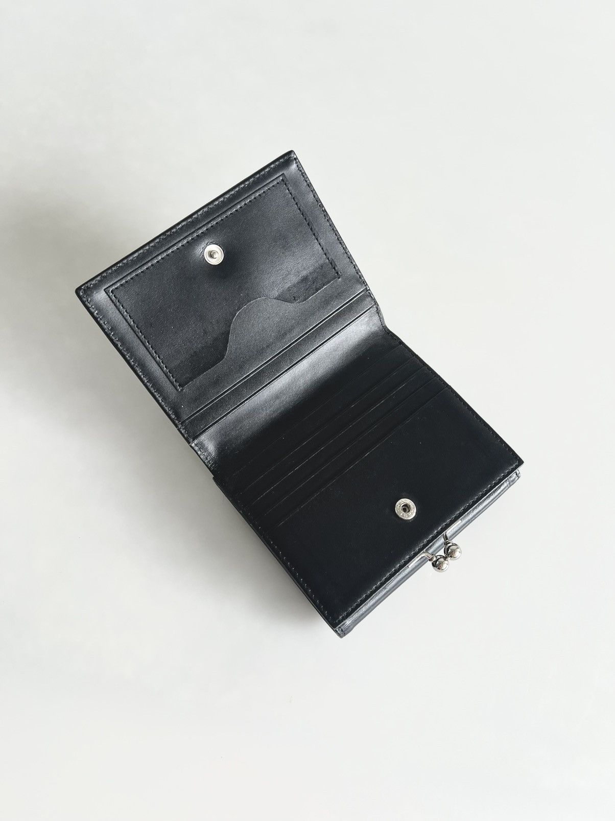 Y's × Yohji Yamamoto Y's YOHJI YAMAMOTO - Cow Leather Folding Clasp Wallet Size ONE SIZE - 5 Thumbnail