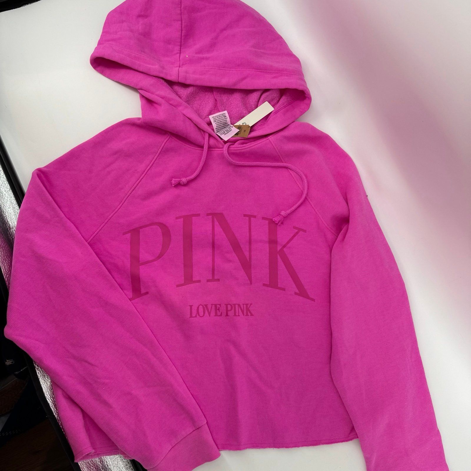 Pink NWT PINK by Victoria’s Secret Pink Hoodie Size Large Size L / US 10 / IT 46 - 2 Thumbnail
