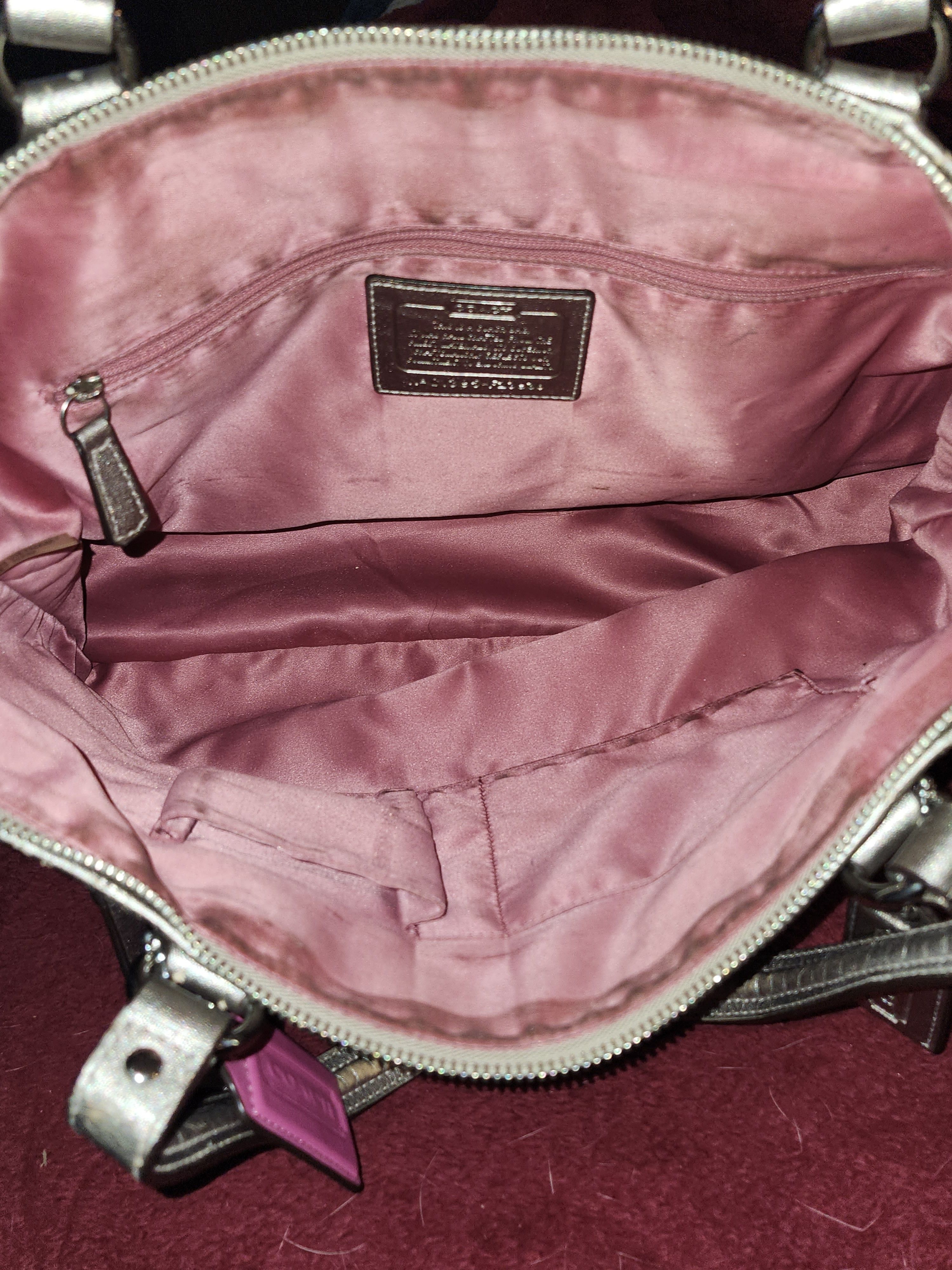 Coach Coach Daisy Outline Signature Metallic EMMA Tote Size ONE SIZE - 5 Thumbnail