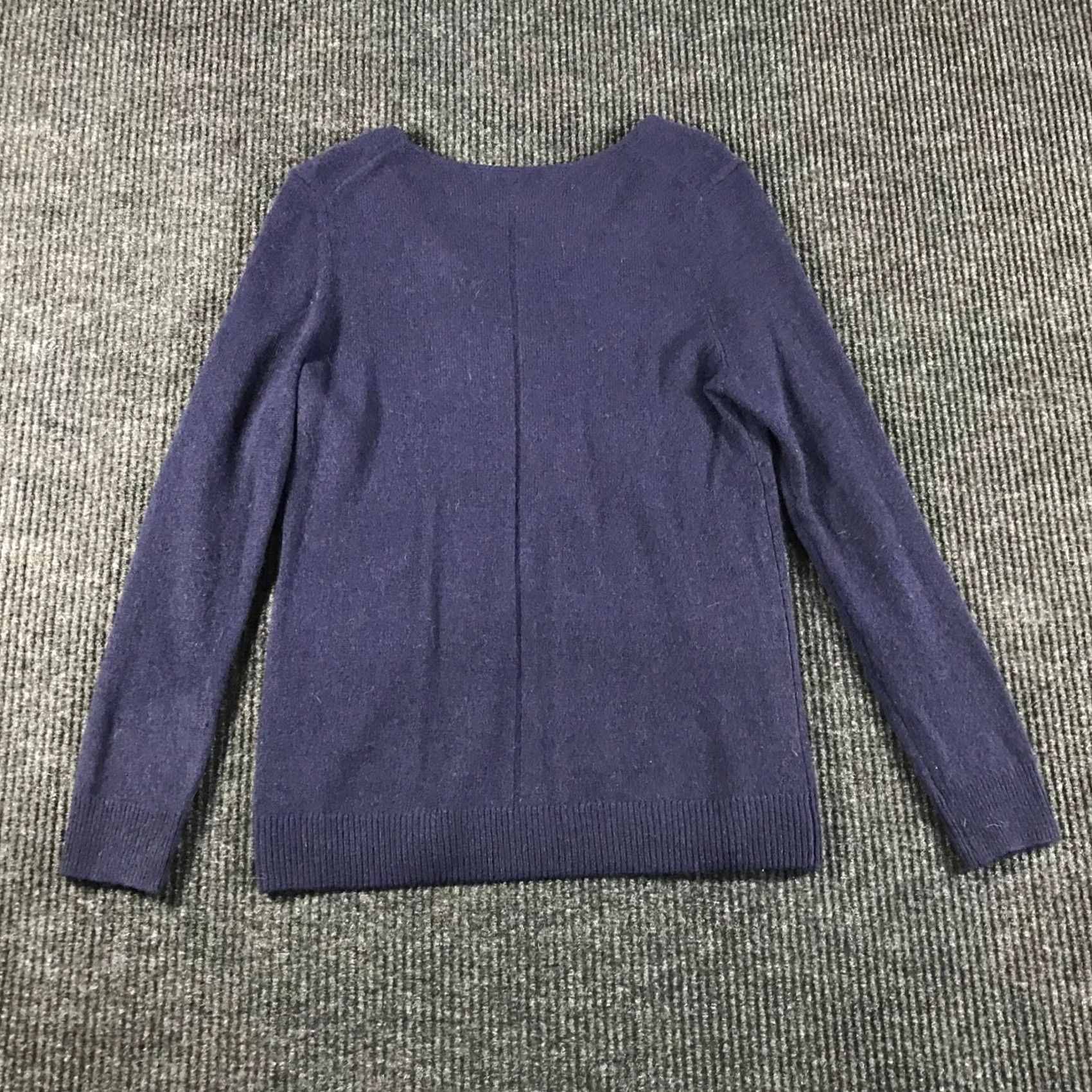 Vintage 41 Hawthorn Womens V-Neck Long Sleeve Knit Pullover Sweater Blue Size XS Size XS / US 0-2 / IT 36-38 - 5 Thumbnail