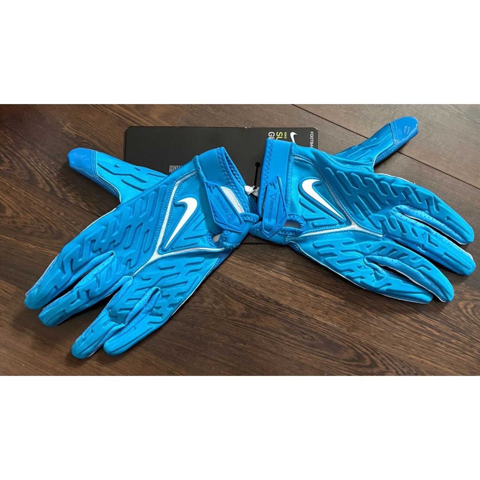 Nike Superbad NFL Marina Blue Football Gloves Sz3XL RARE