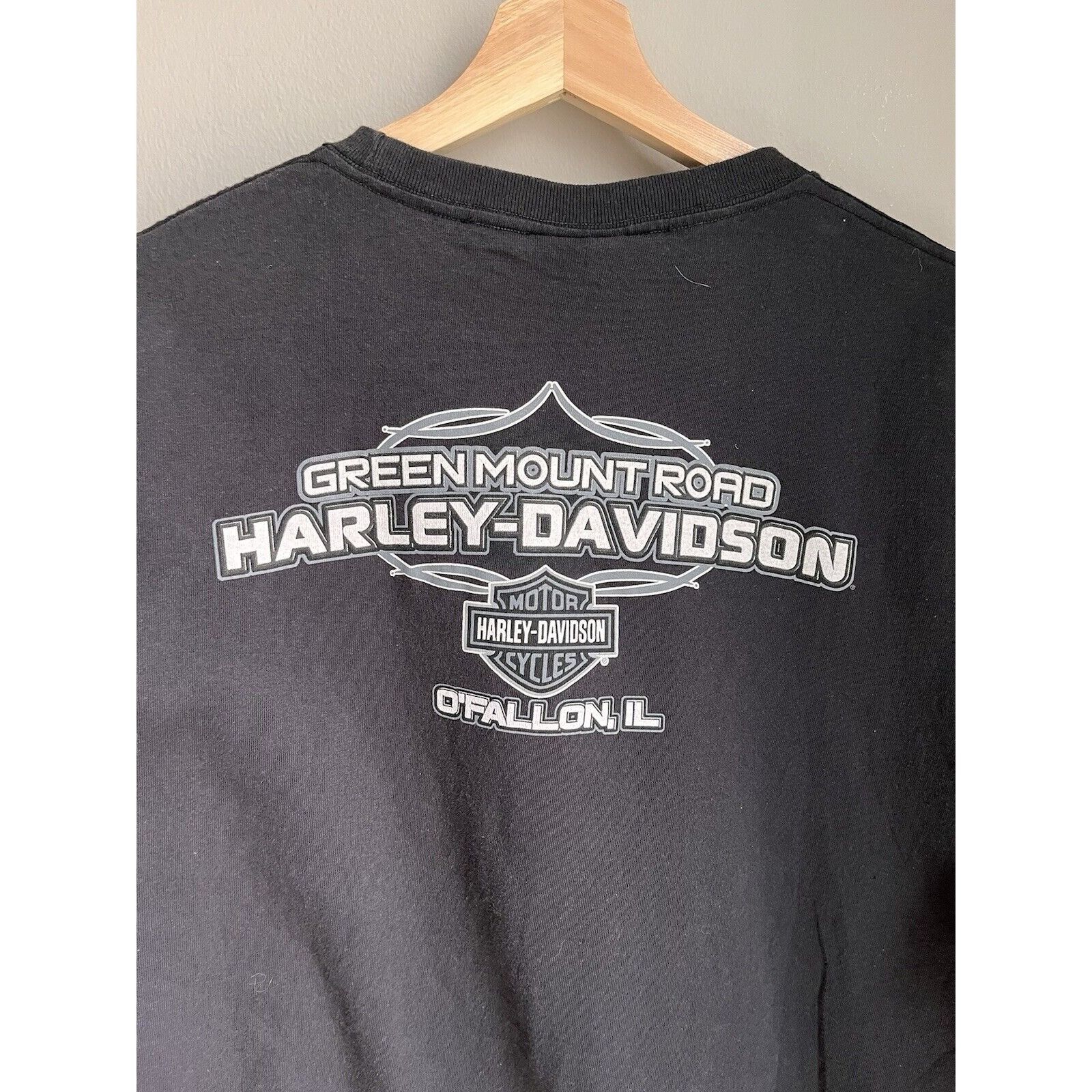 Harley Davidson VINTAGE STYLE HARLEY DAVIDSON MOTORCYCLES ILLINOIS SKULL TEE Size US XXL / EU 58 / 5 - 3 Thumbnail
