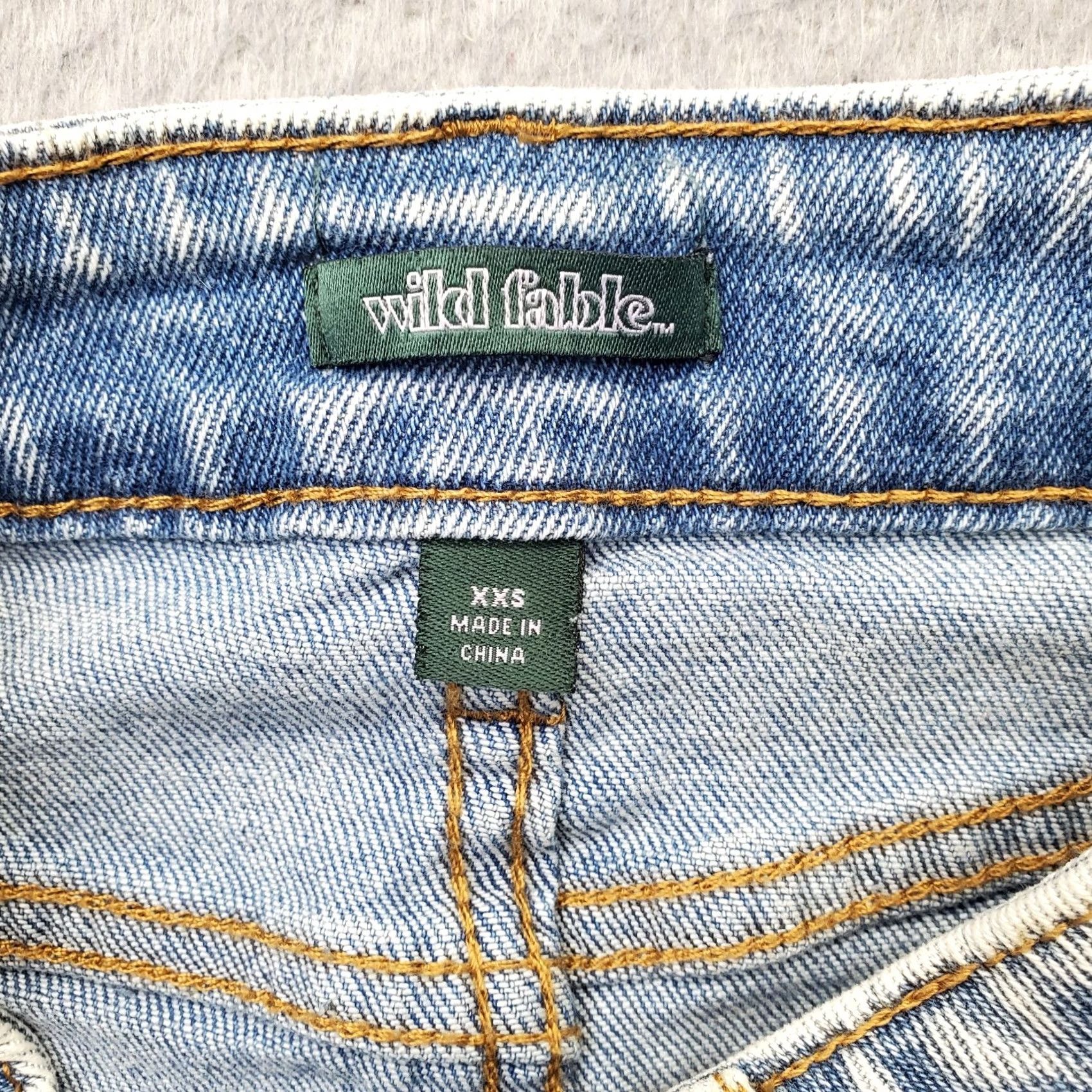 Vintage Wild Fable Womens Size 2XS Blue Denim Midi Cargo Skirt with Pockets Utility Button Vent Size 24" / US 00 / IT 34 - 7 Thumbnail
