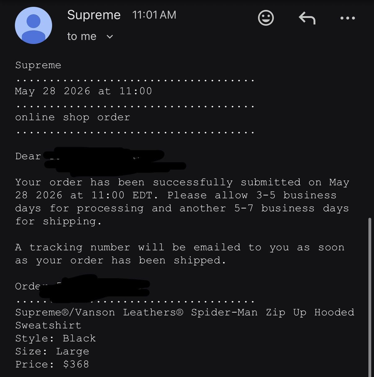 Supreme × Vanson Leathers Supreme Vanson Leathers Spider-Man Zip Up Hooded Sweatshirt Size US L / EU 52-54 / 3 - 4 Thumbnail