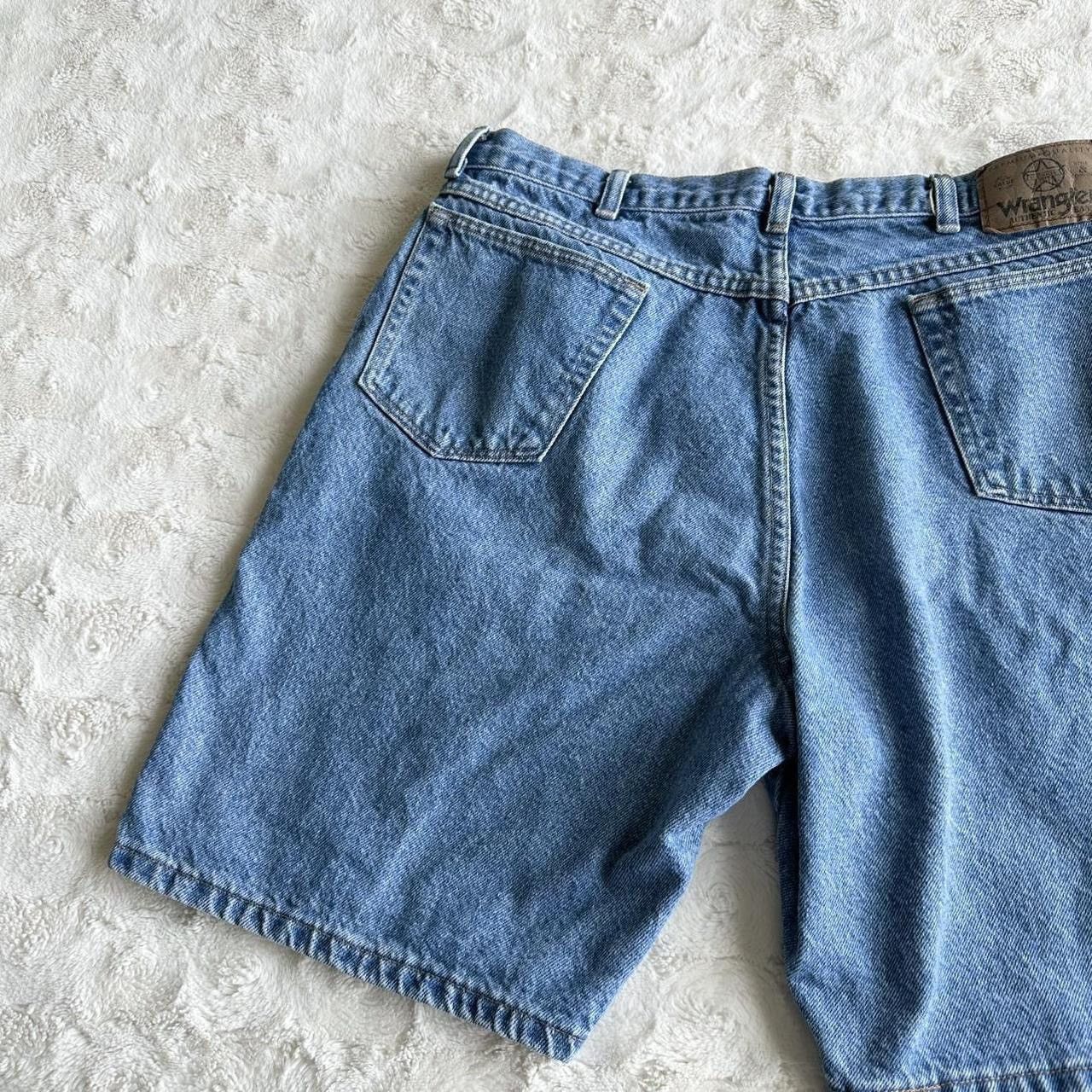 Wrangler Vintage Wrangler Denim Shorts Jorts Mens 33 (Tag 36) Blue Size US 33 - 4 Thumbnail