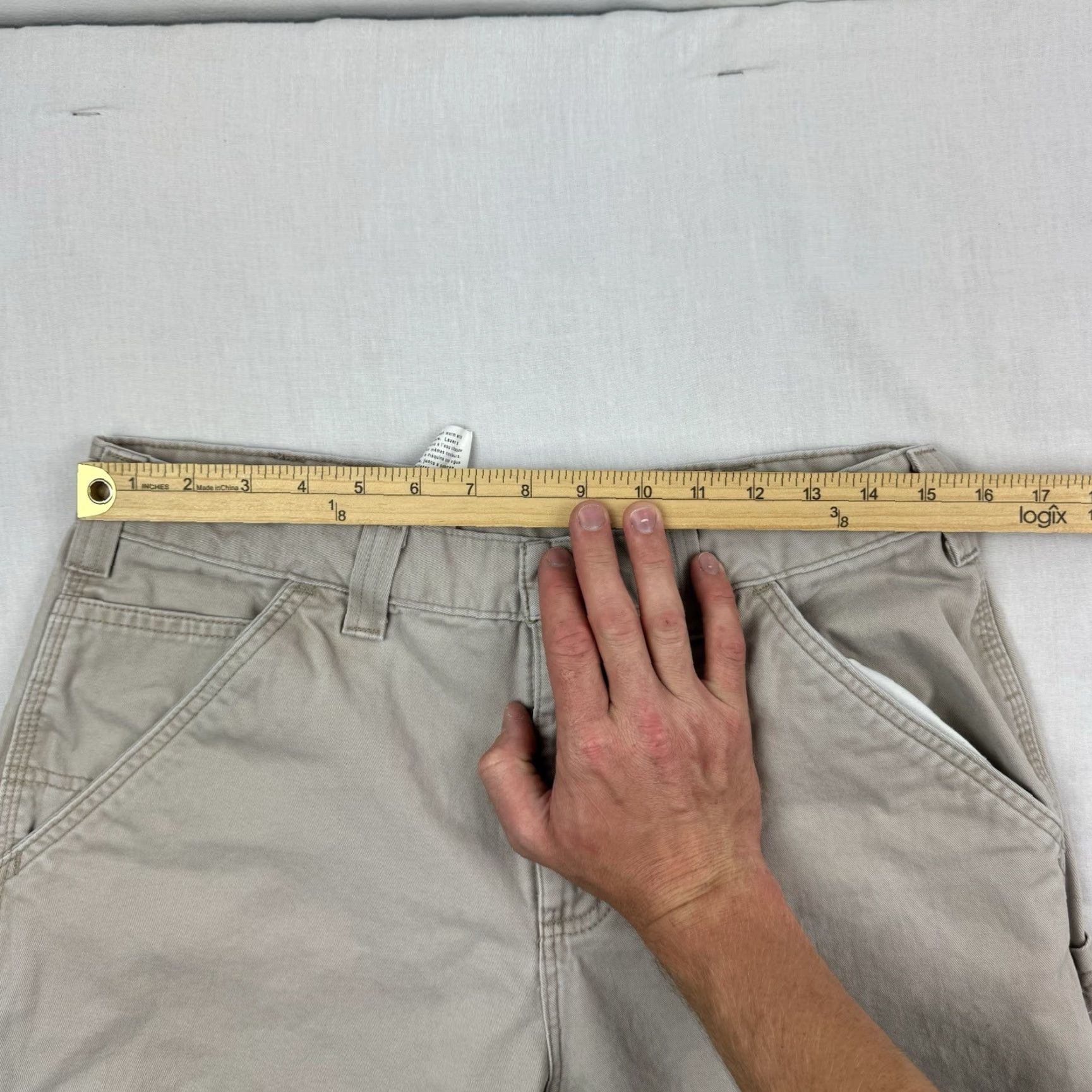 Carhartt Vintage Carhartt Carpenter Pants Adult 32x30 Relaxed Fit Workwear Casual Men Beige Khaki 90s Grunge Hipster Size US 32 / EU 48 - 7 Thumbnail