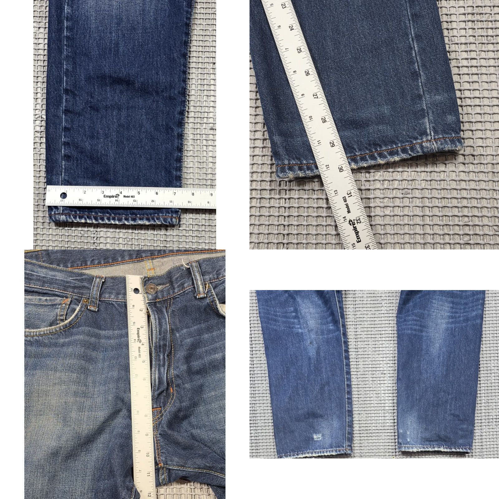 Ralph Lauren Denim & Supply Ralph Lauren Slim Fit Mens Jeans Dark Fade Distress Wash Size 38x30 Denim Jeans Straight 5-Pocket Mens Blue Regular Fit 38x30 Size US 38 / EU 54 - 9 Thumbnail