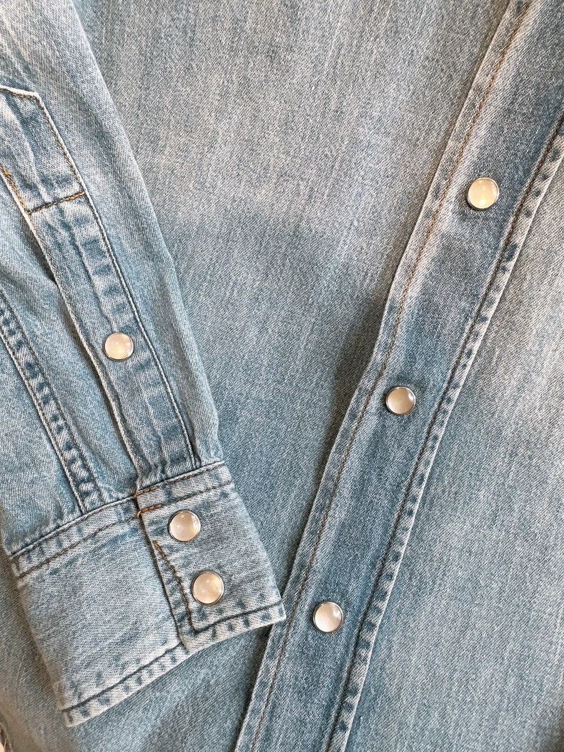 Saint Laurent Paris Saint Laurent Parisdenim shirt 2504-Nextarrow Size US S / EU 44-46 / 1 - 3 Thumbnail
