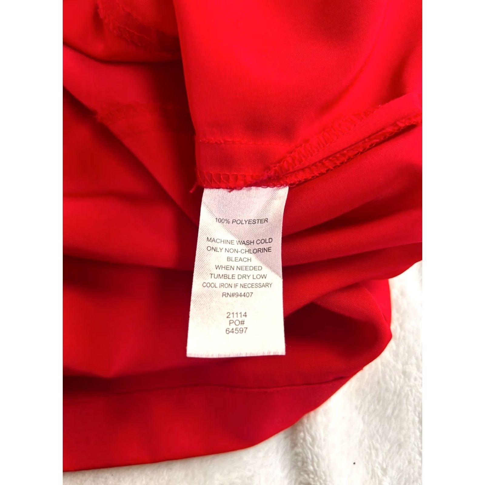 Vintage TravelSmith Womens Red Button-Down Long Sleeve Shirt Tunic Top with Pocket Large Size L / US 10 / IT 46 - 4 Thumbnail