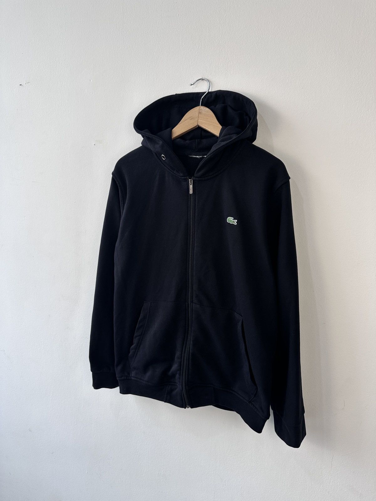 Lacoste Lacoste Full Zip Hoodie Black Men's Cotton Sweatshirt Size US L / EU 52-54 / 3 - 4 Thumbnail