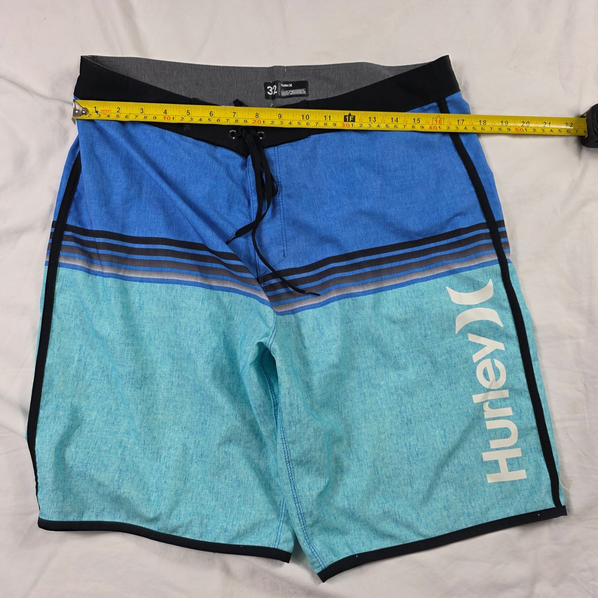 Hurley Hurley Phantom Mens 32 Blue Black Board Shorts Lightweight S Size US 32 / EU 48 - 7 Thumbnail