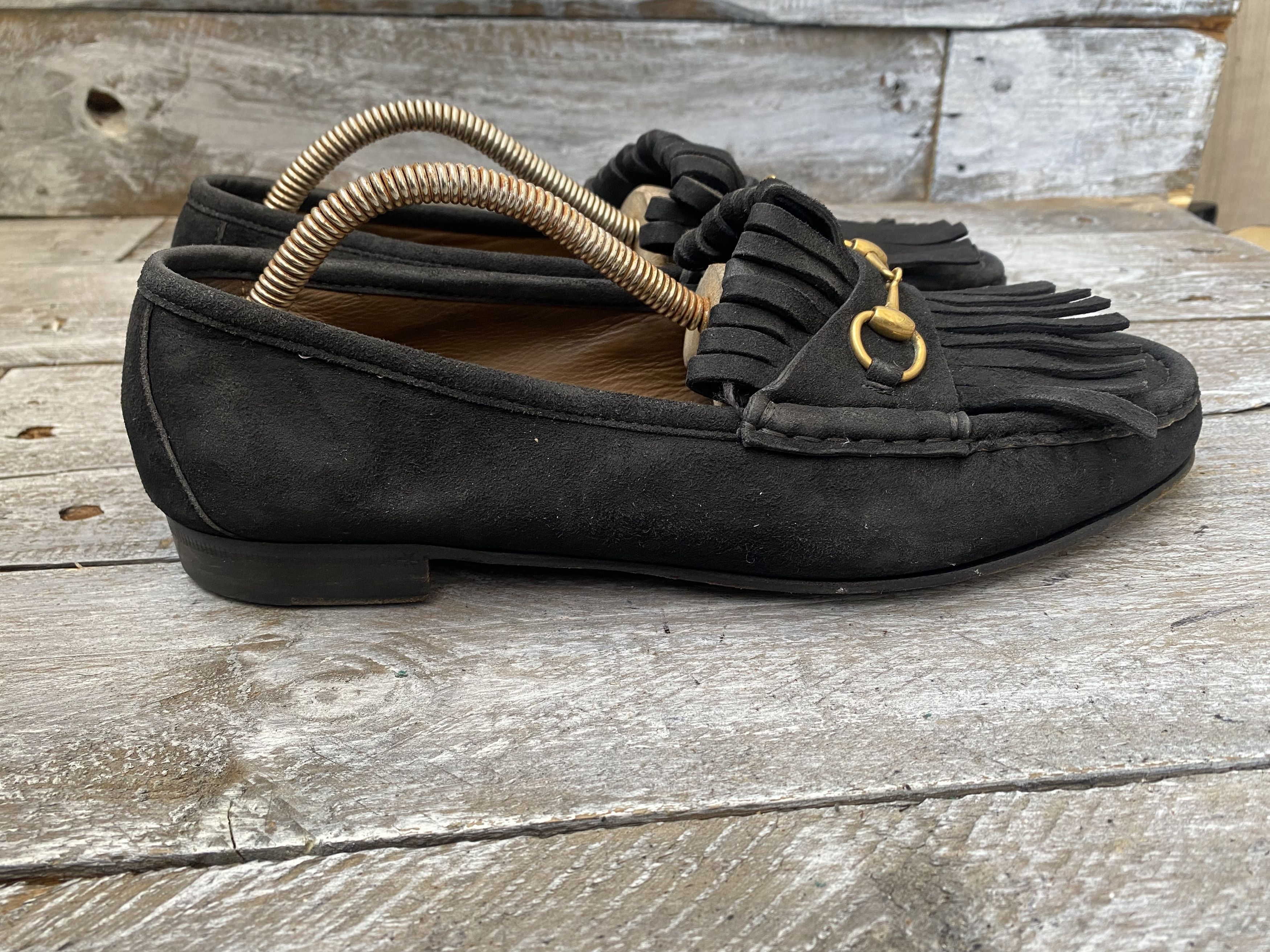 Designer × Gucci Gucci horsebit suede leather loafers sz 40 Size US 9.5 / IT 39.5 - 9 Thumbnail