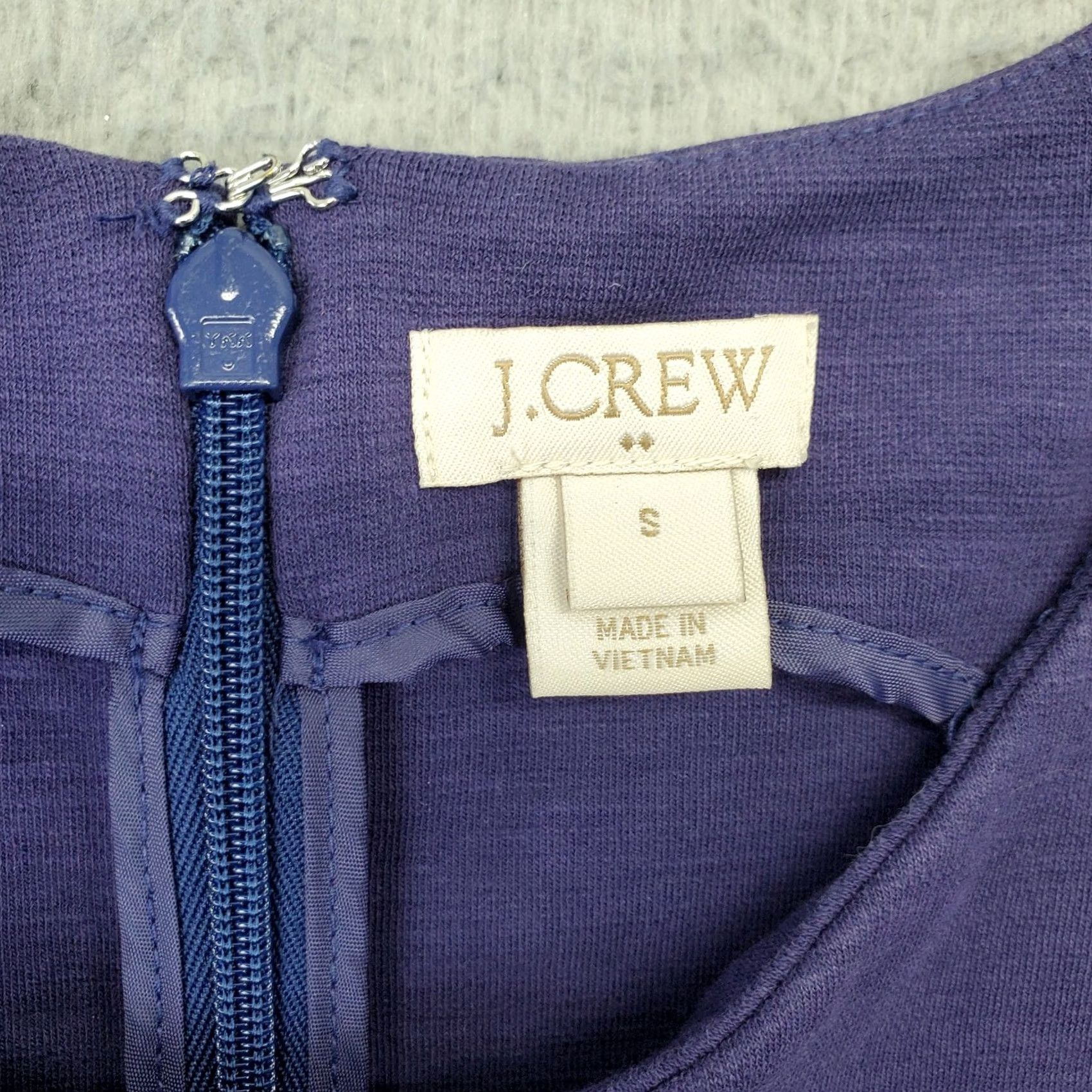 J.Crew J.CREW Fit & Flare Dress Womens Size S Purple Sleeveless Back Zip Size S / US 4 / IT 40 - 5 Thumbnail