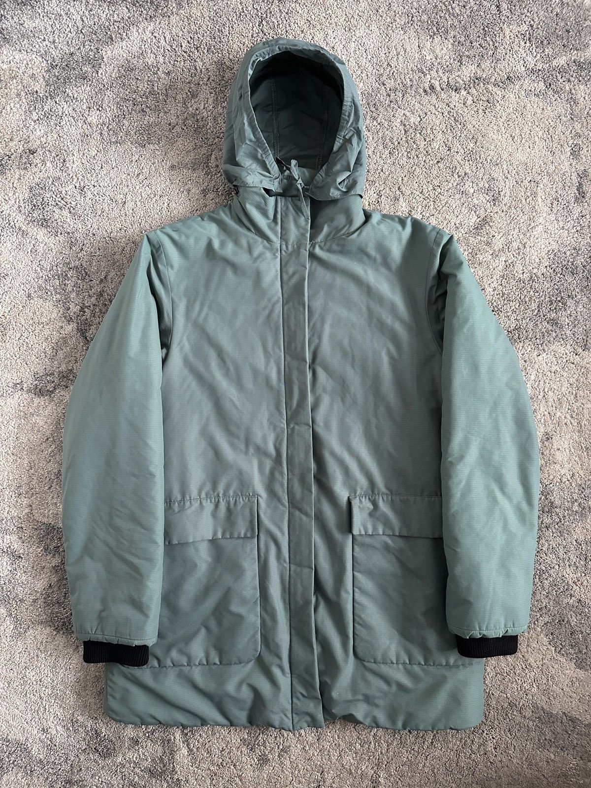 image of Miu Miu 1999 Bondage Nylon Parka in Green, Men's (Size Medium)