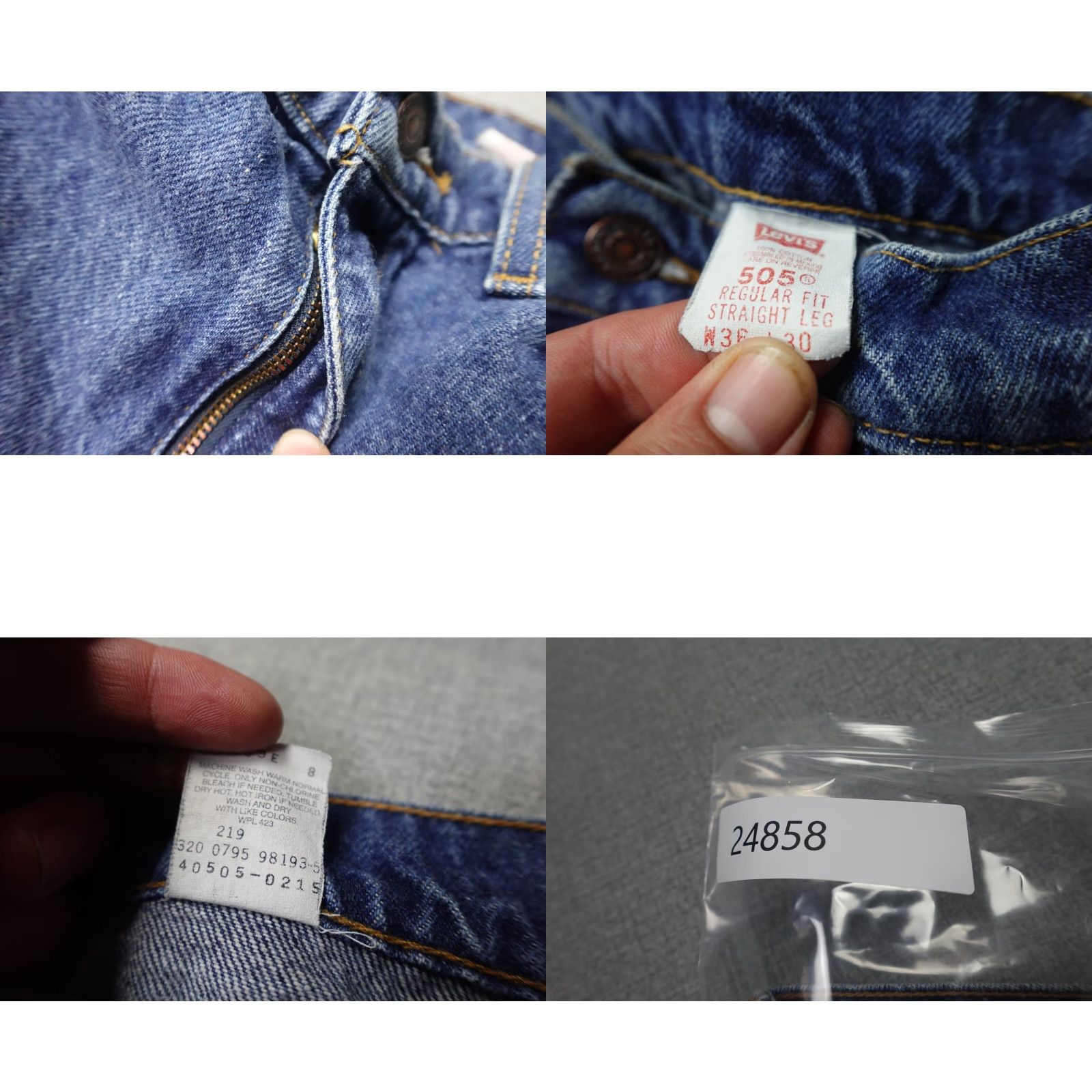 Levi's VINTAGE Levi's 505 Jeans Men 36x27 Blue Light Wash Orange Tab 90s Distressed Hem Levi's 505 Jeans Men 36x27 Blue Light Wash Distressed Hem 90s Size US 36 / EU 52 - 9 Thumbnail
