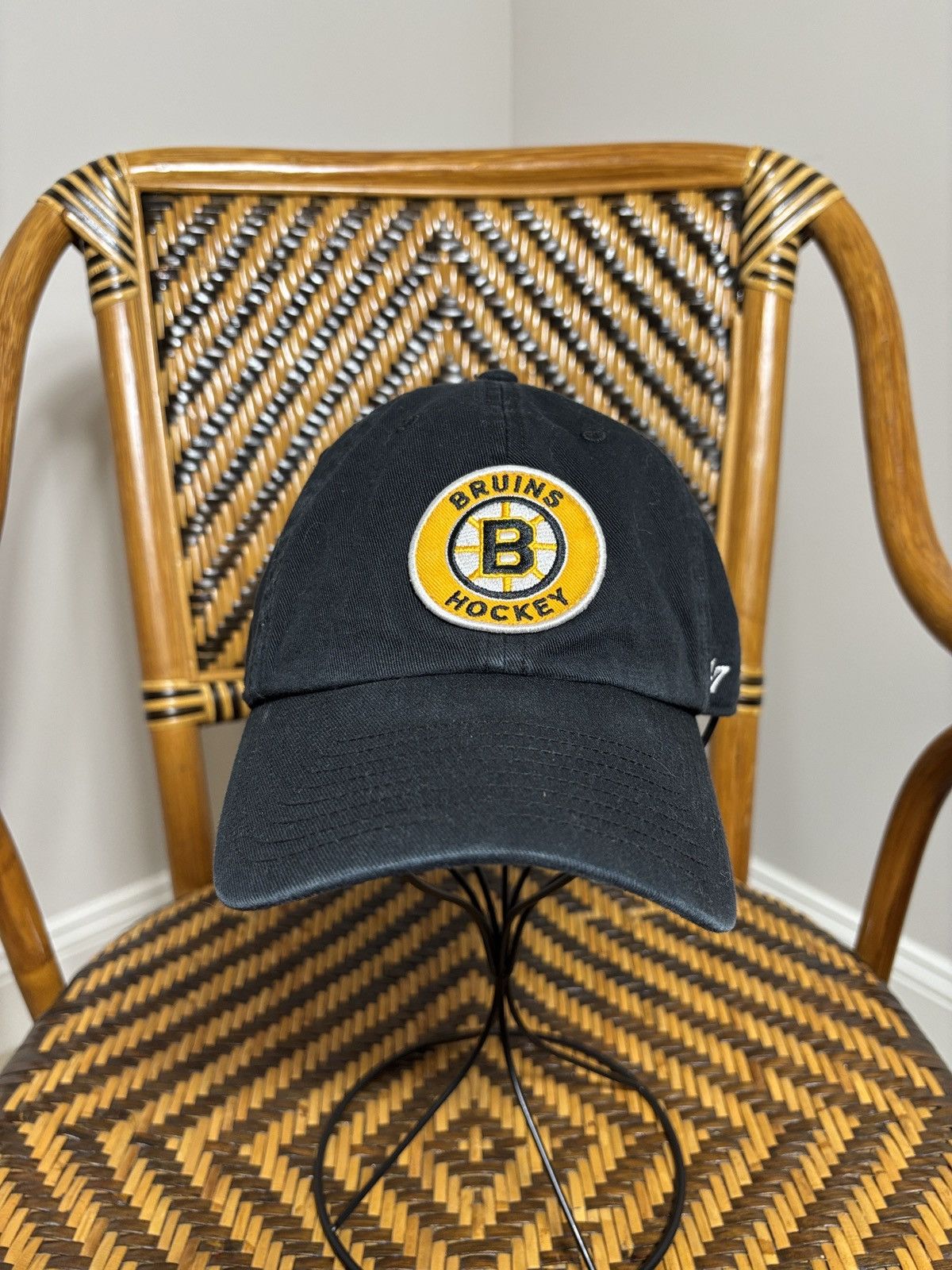 47 Brand Boston Bruins 100 NHL ‘47 Cleanup Adjustable Dad Hat Hockey Size ONE SIZE - 1 Thumbnail