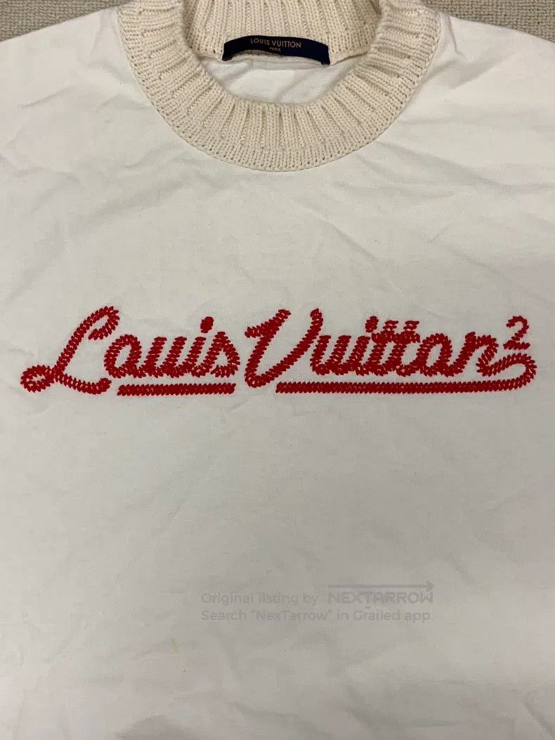 Louis Vuitton Louis Vuitton Logo monogram embroidered crew neck short sl Size US L / EU 52-54 / 3 - 3 Thumbnail