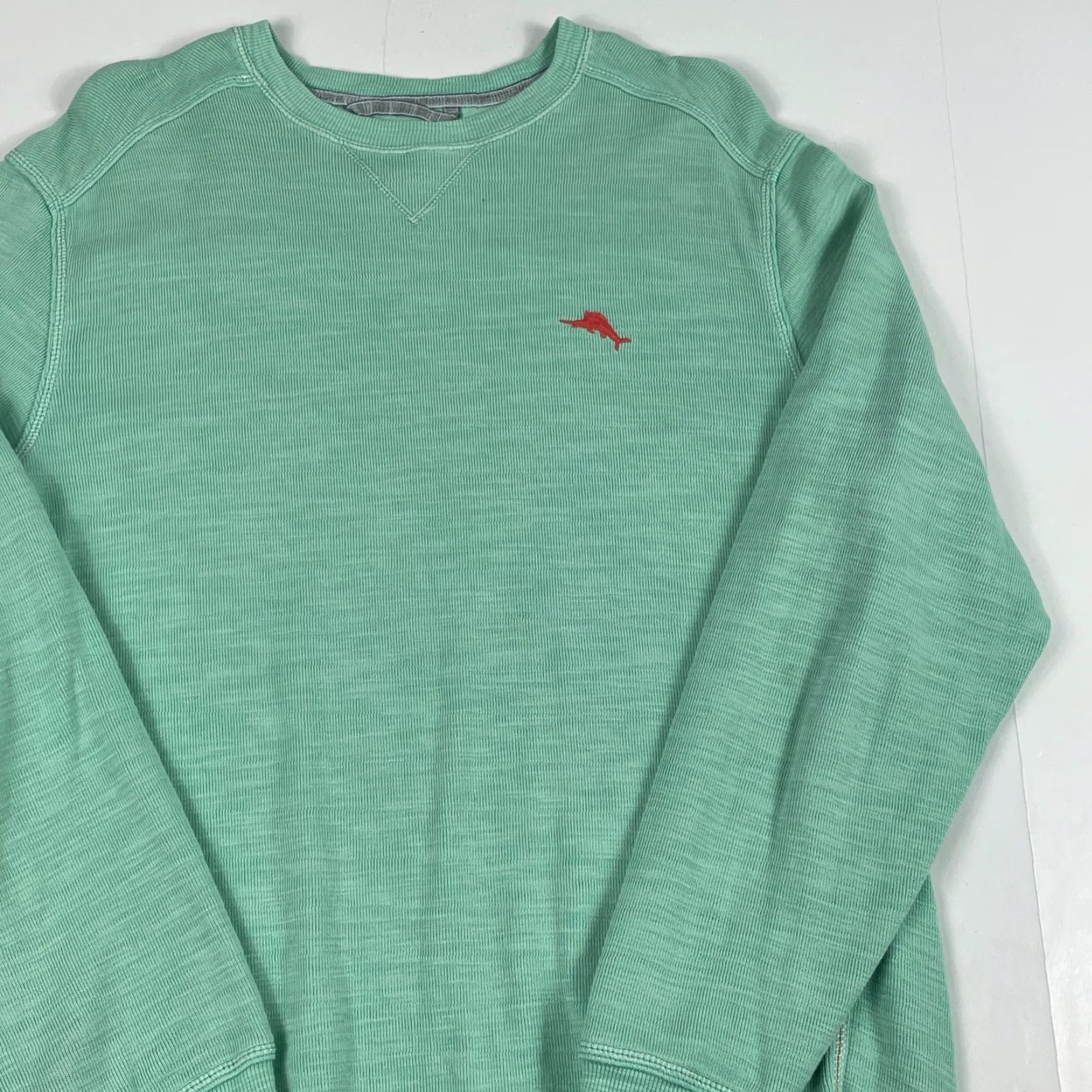 Tommy Bahama VINTAGE Tommy Bahama Sweater Mens Large Green Pima Golf Crewneck Pullover Golfer Golfing (Note: If vintage not intended, omit) Size US L / EU 52-54 / 3 - 3 Thumbnail