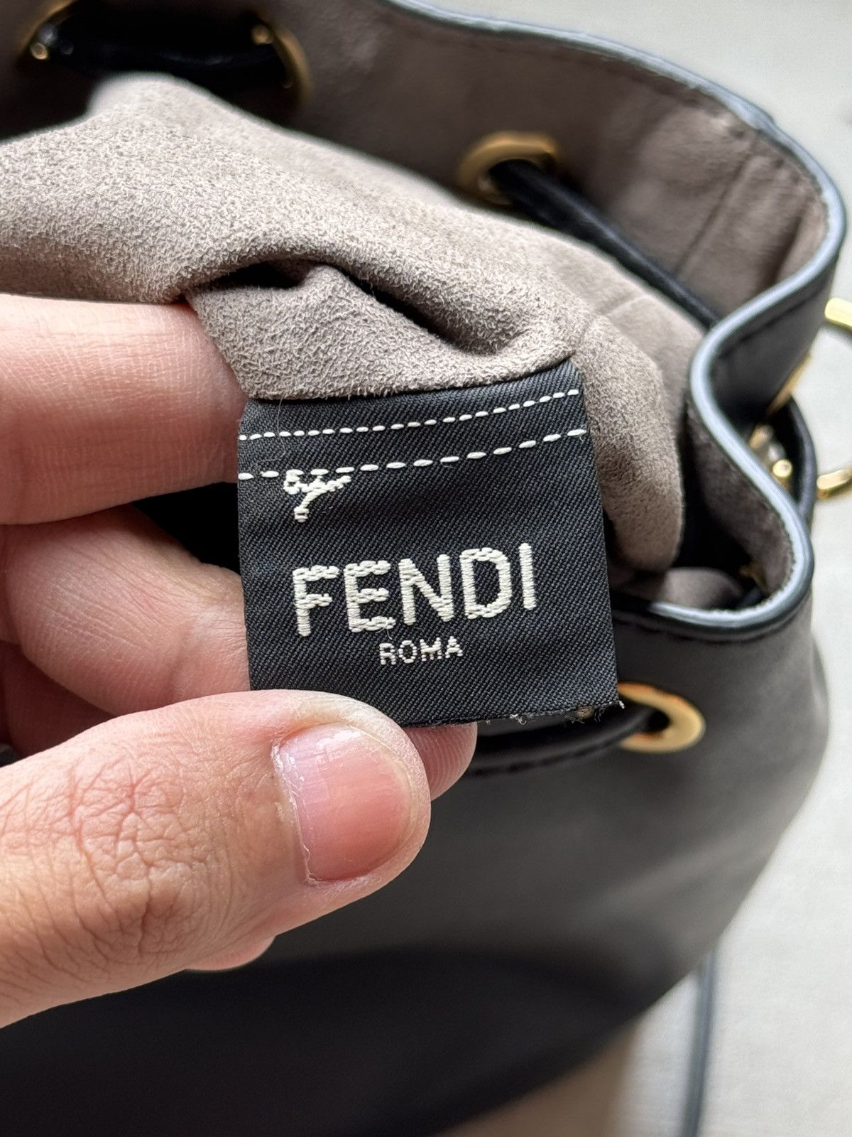 Fendi Fendi Mini Mon Tresor Leather Bucket Bag Size ONE SIZE - 10 Thumbnail