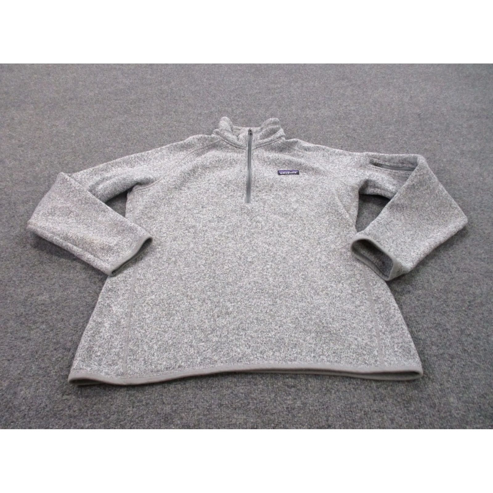 Patagonia Patagonia Jacket Women L Gray Better Sweater Fleece Zip Pockets Windproof 1/4 Zip Outdoor Outdoor Windbreaker Regular 25617 Size L / US 10 / IT 46 - 2 Thumbnail