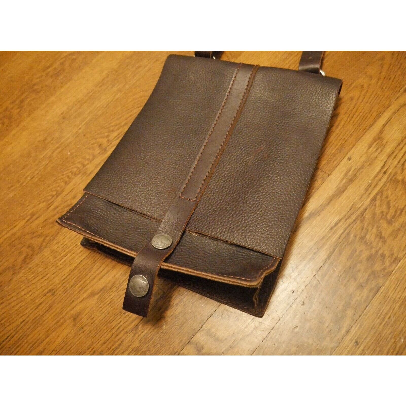 Vintage Vintage Stickman Leather Crossbody Bag USA BUFFALO NICKEL Size ONE SIZE - 2 Thumbnail