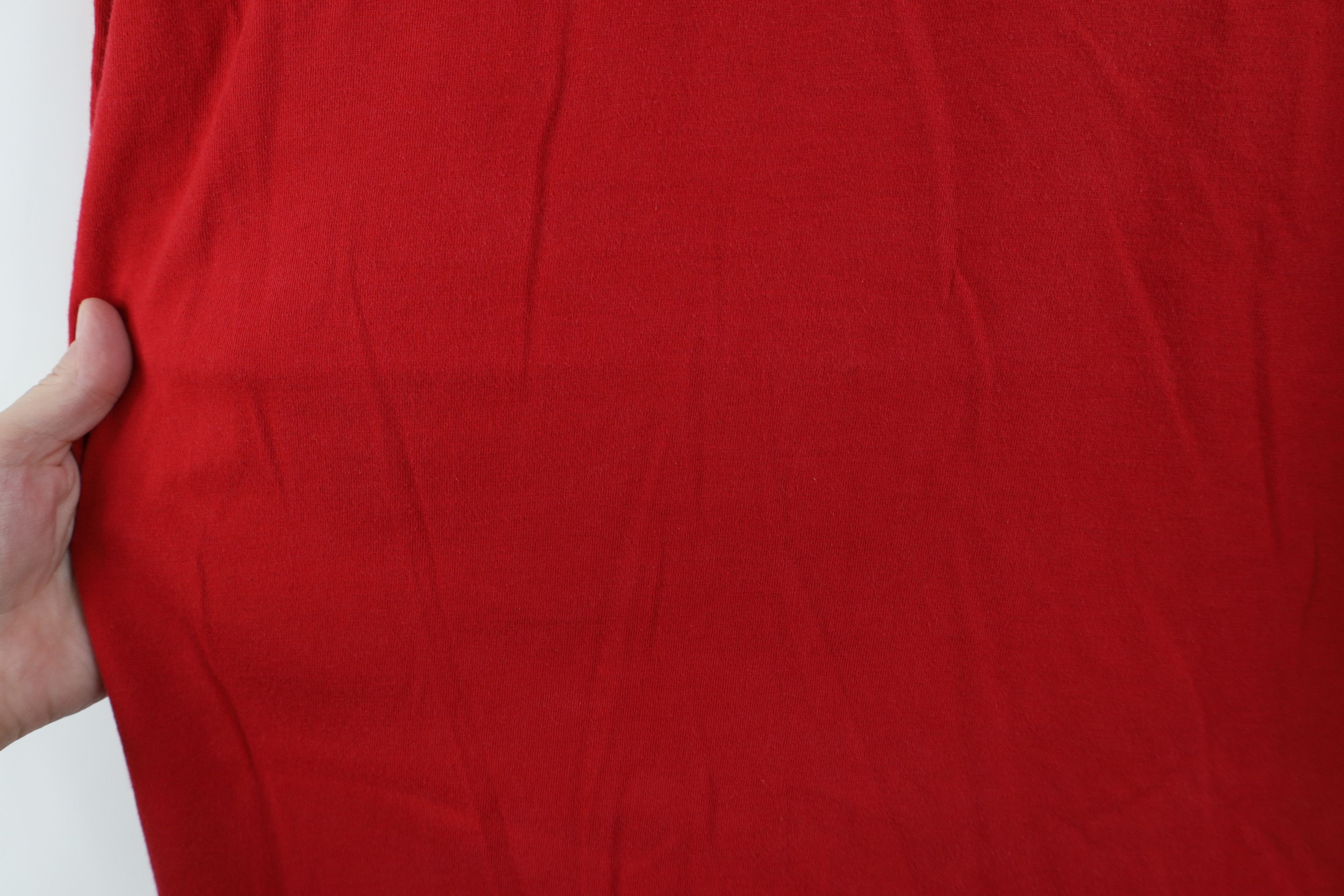 Vintage Vintage 90s Streetwear Giordano Short Sleeve T-Shirt Red Size US S / EU 44-46 / 1 - 5 Thumbnail