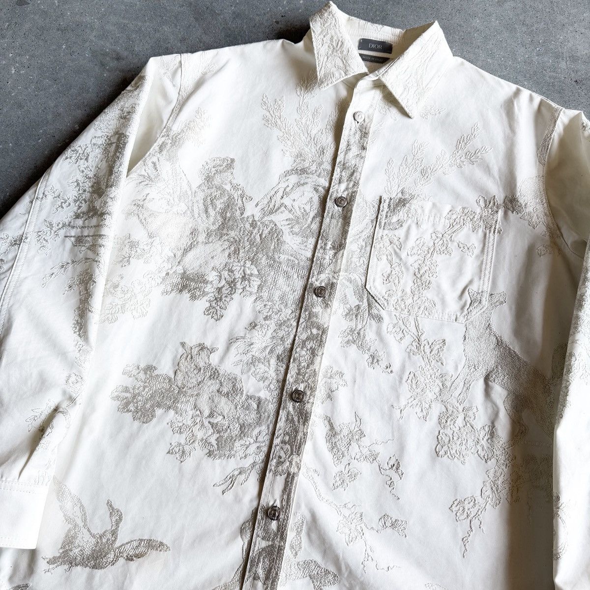 Dior Dior 1/1 VVIP SAMPLE Cherub Hand Embroidery Button Up Shirt Size US L / EU 52-54 / 3 - 2 Thumbnail