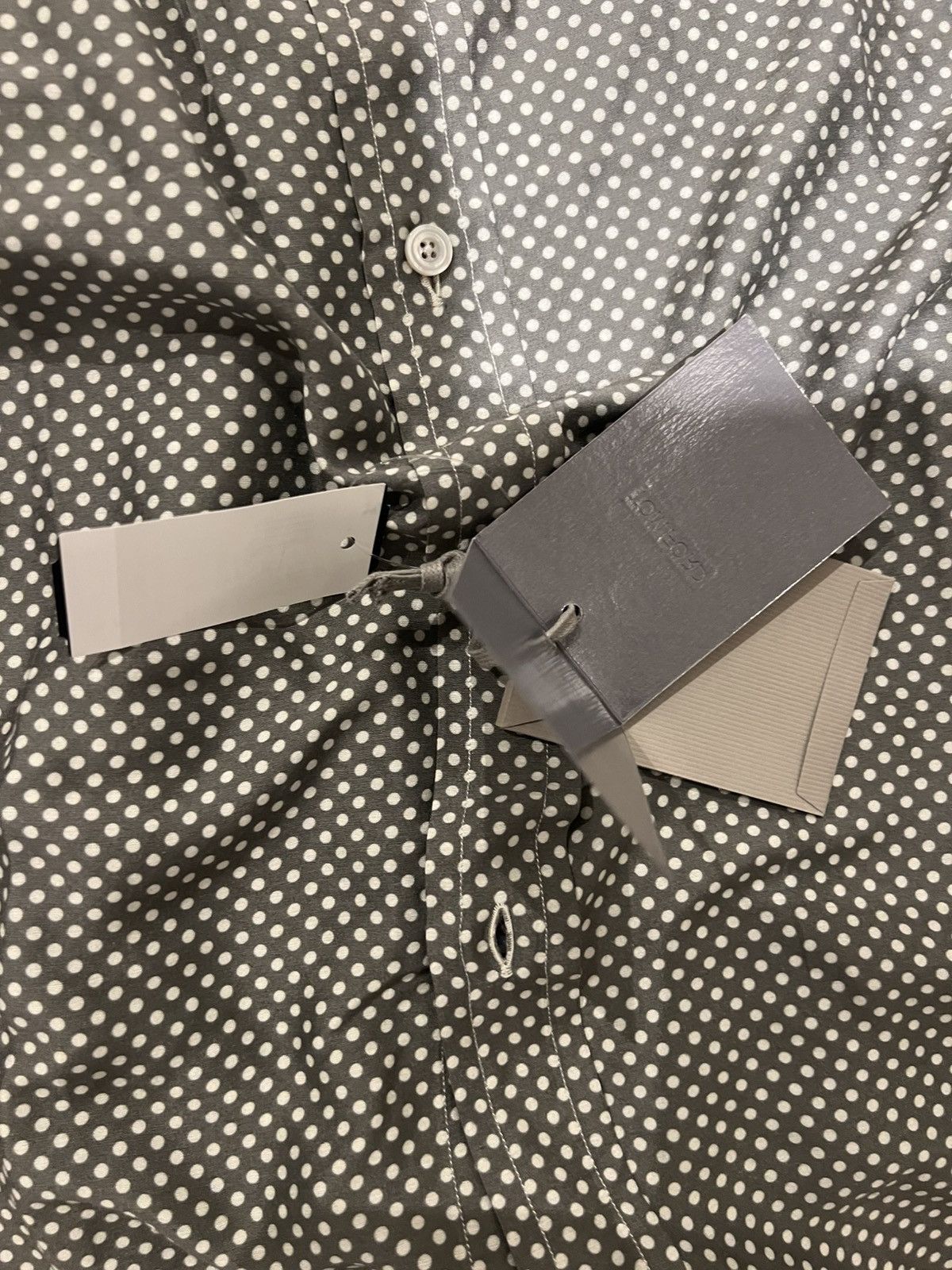 Tom Ford Tom ford Dalmatian black white casual shirt Size 15/5 39 Size US M / EU 48-50 / 2 - 8 Thumbnail
