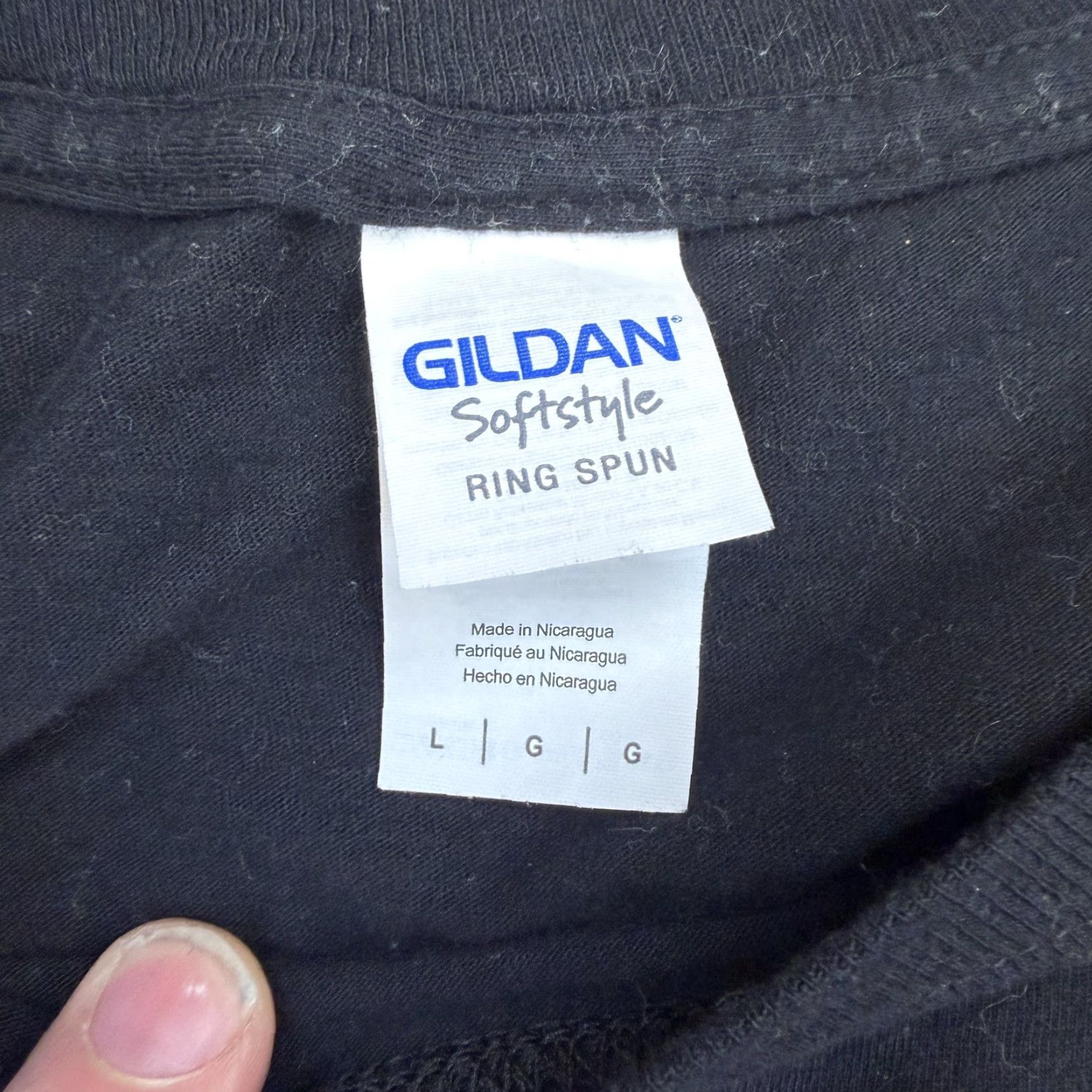 Gildan Pittsburgh D Shirt Mens Large Black Gildan Funny Football Graphic Double Sided Size US L / EU 52-54 / 3 - 4 Thumbnail