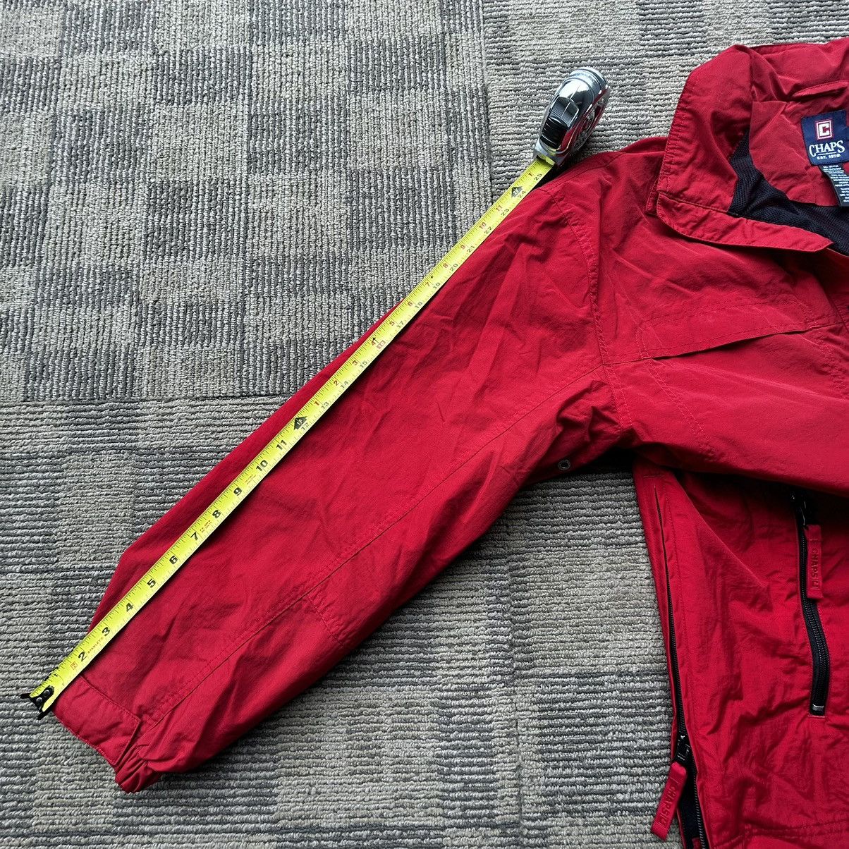 Chaps Ralph Lauren Vtg Chaps Ralph Lauren Red Anorak Pullover WindbreakerJacket Size US M / EU 48-50 / 2 - 6 Thumbnail