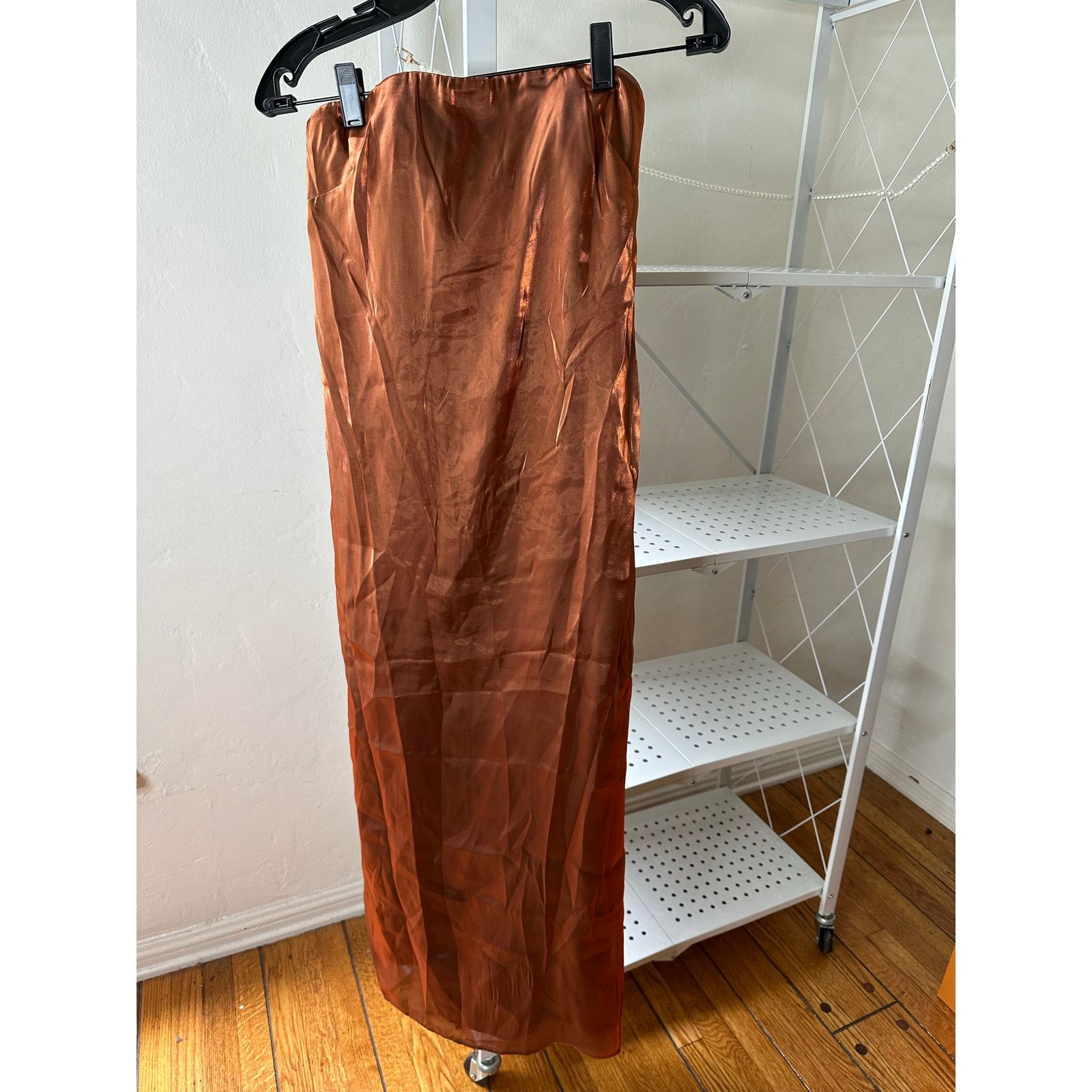 Staud Staud Casey iridescent cacao maxi dress 00 Size XXS / US 00 / IT 34 - 1 Thumbnail