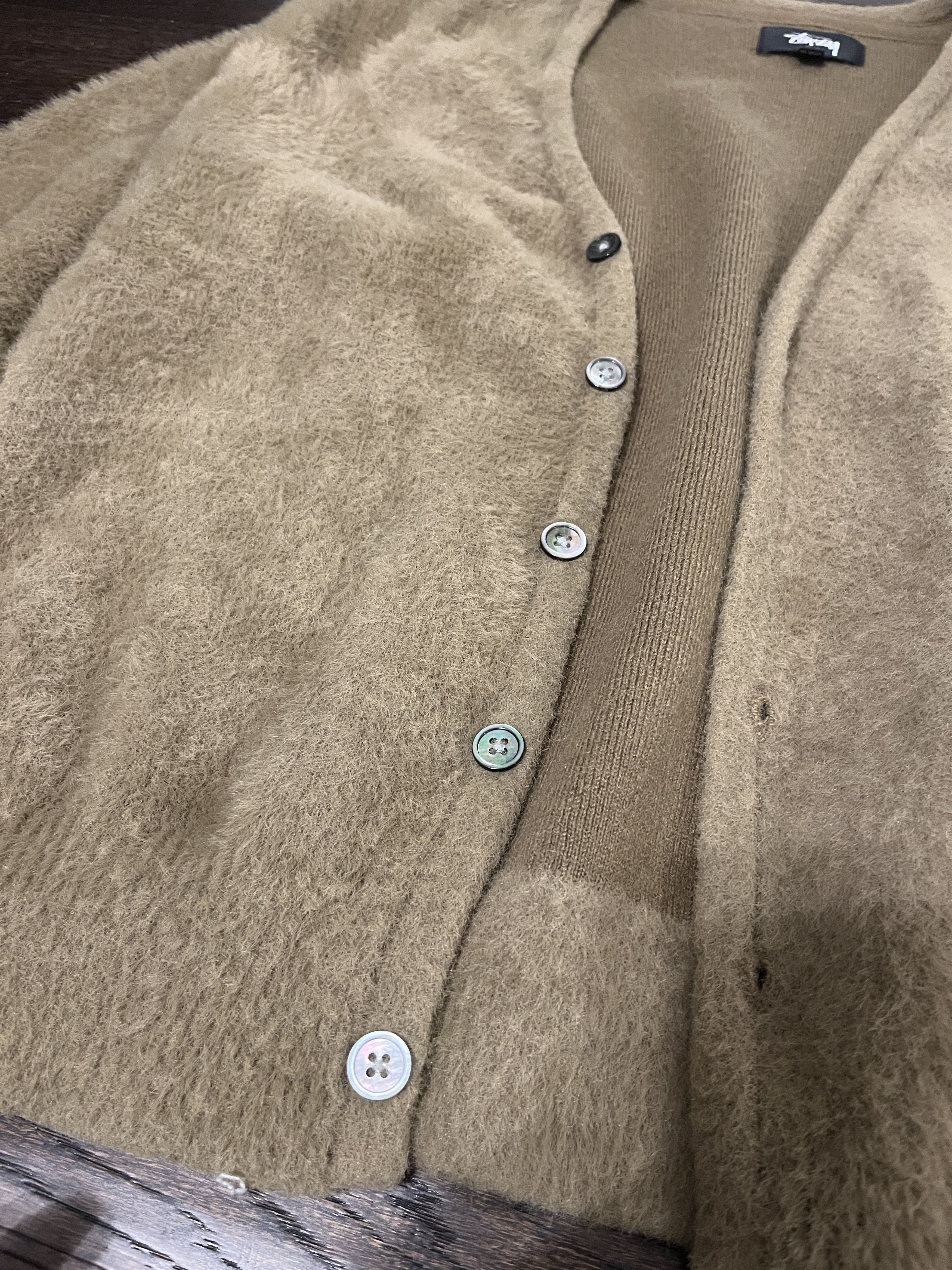Stussy Shaggy Brown Cardigan Size US S / EU 44-46 / 1 - 4 Thumbnail