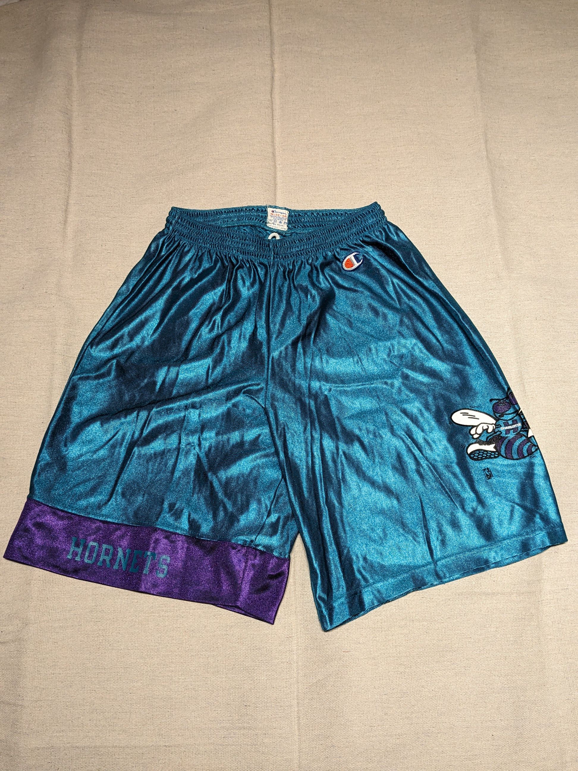 Vintage Charlotte Hornets Champion Basketball Shorts men's M