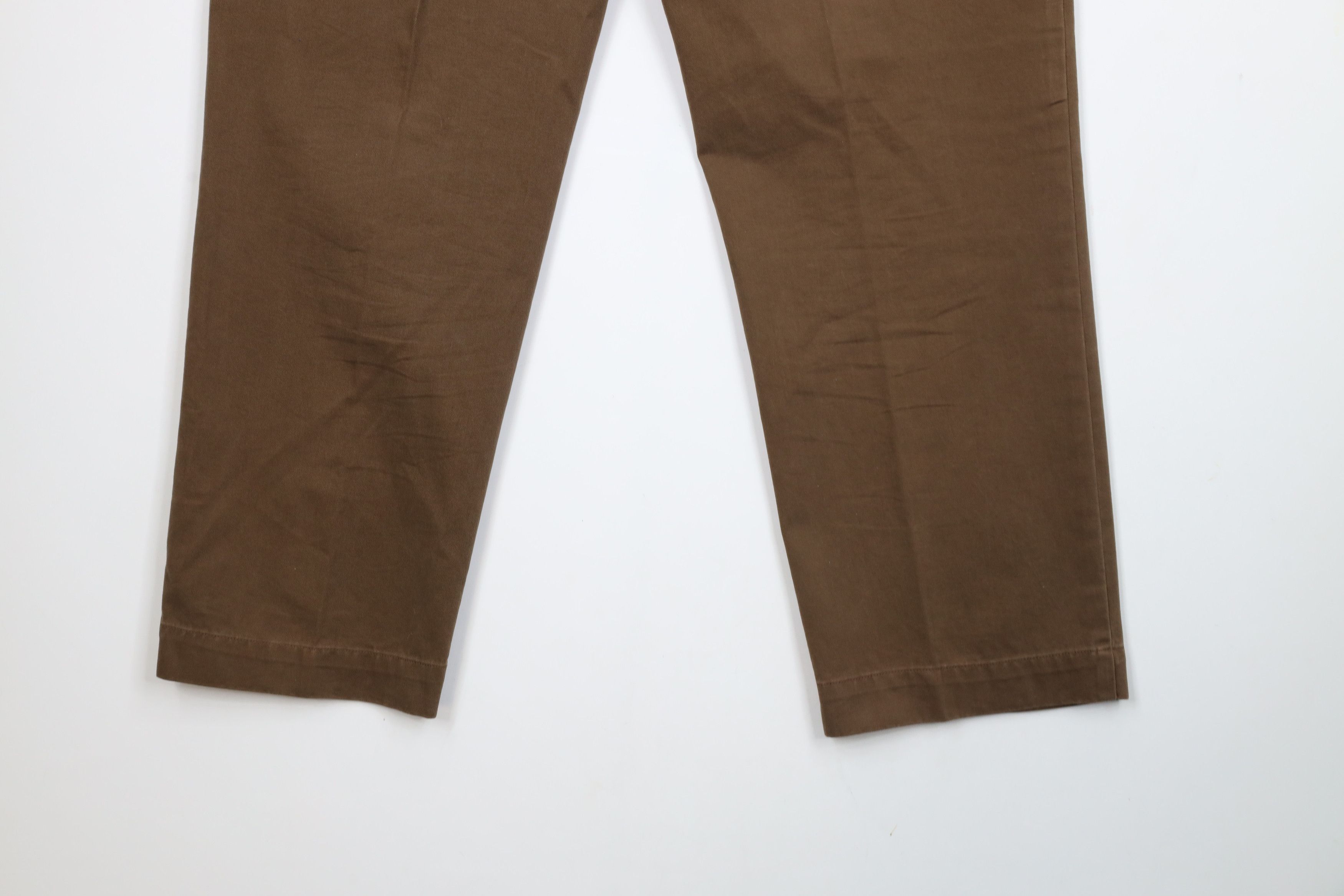 Ralph Lauren × Vintage Vintage 90s Ralph Lauren Wide Leg Chino Pants Brown Cotton Size US 36 / EU 52 - 14 Thumbnail