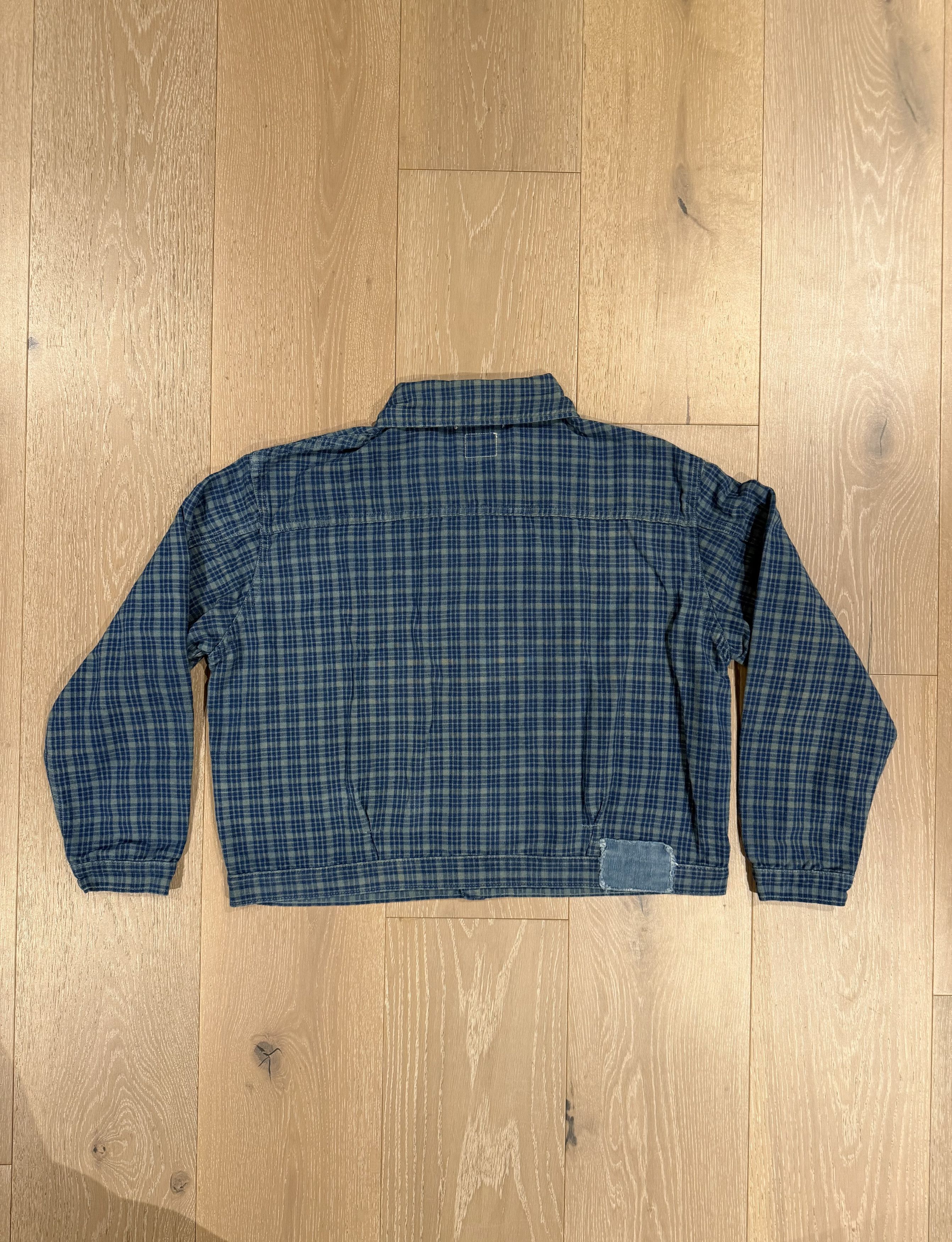 Story Mfg. 💚 Blue In Green x Story Mfg. Sundae Jacket Indigo Mud Check Size US M / EU 48-50 / 2 - 12 Thumbnail