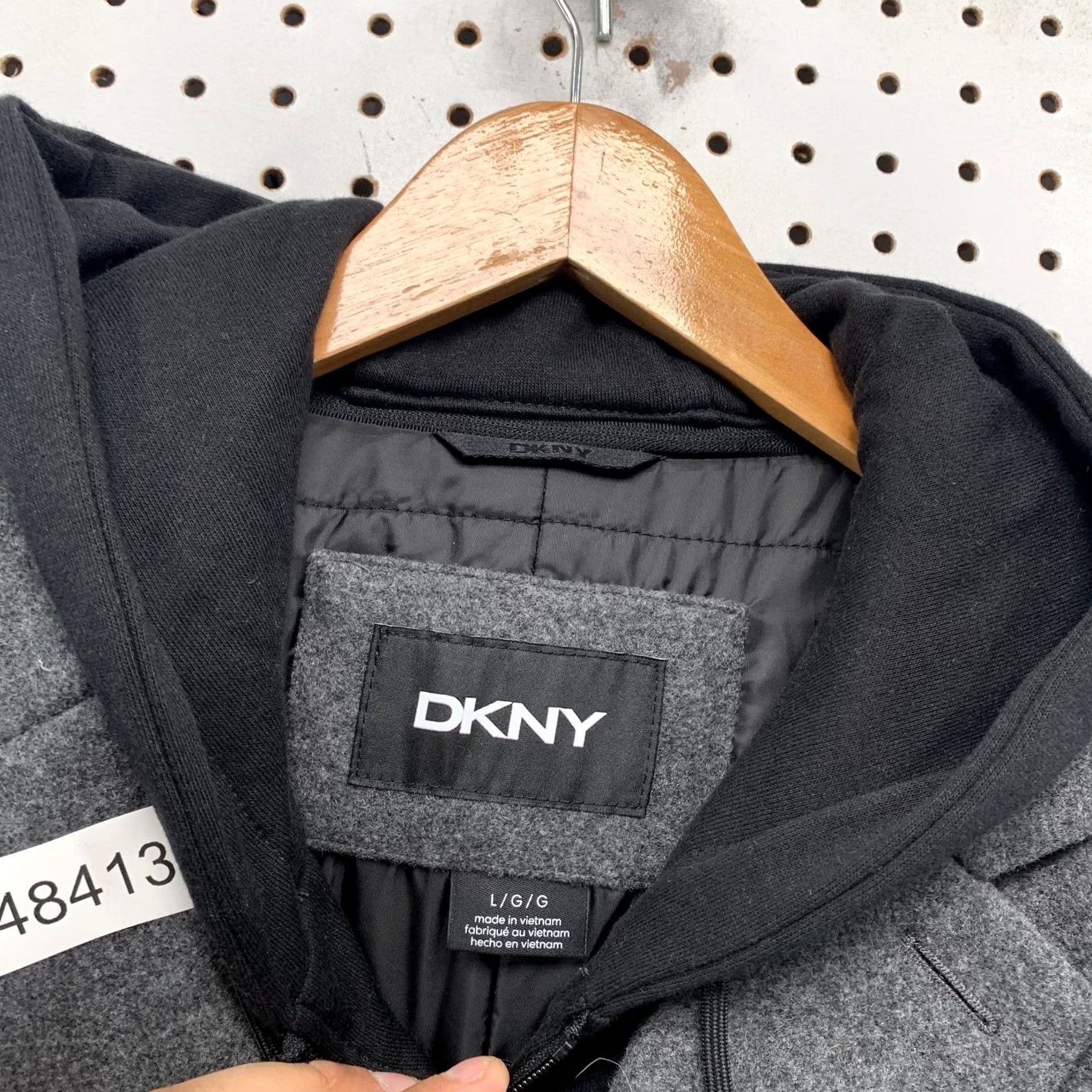 DKNY DKNY Coat Mens L Grey Faux Wool Removable Hooded Liner NWT Coat Mens L Grey Faux Wool Hooded Liner NWT Size US L / EU 52-54 / 3 - 3 Thumbnail