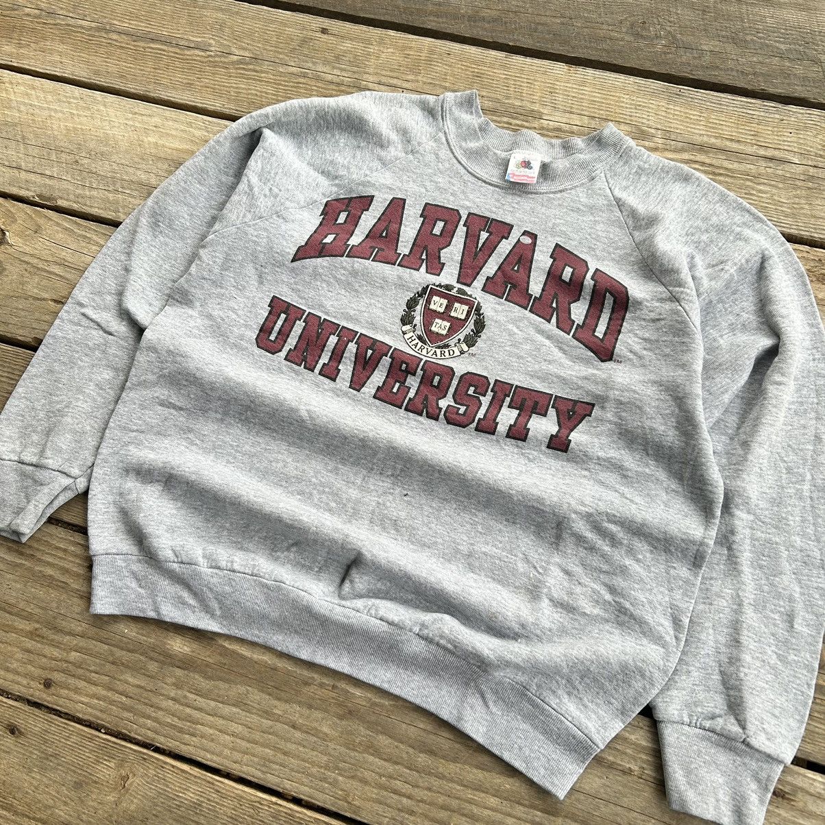 Vintage Vintage 90s Harvard University Crewneck Sweatshirt Size US L / EU 52-54 / 3 - 2 Thumbnail