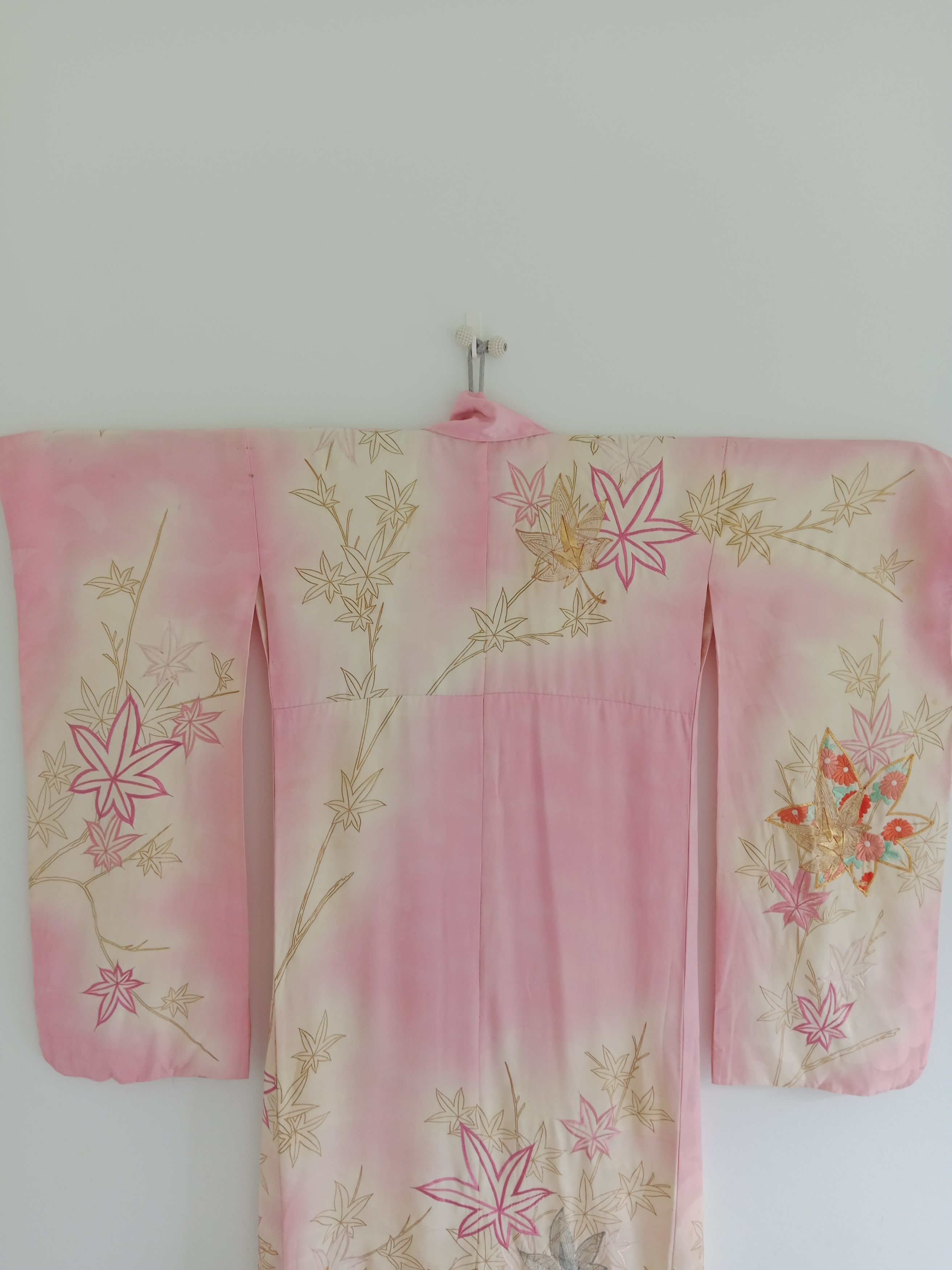 Japanese Brand Vintage Yukata Kimono Rare Motif Japanese Traditional Wear Size ONE SIZE - 4 Thumbnail