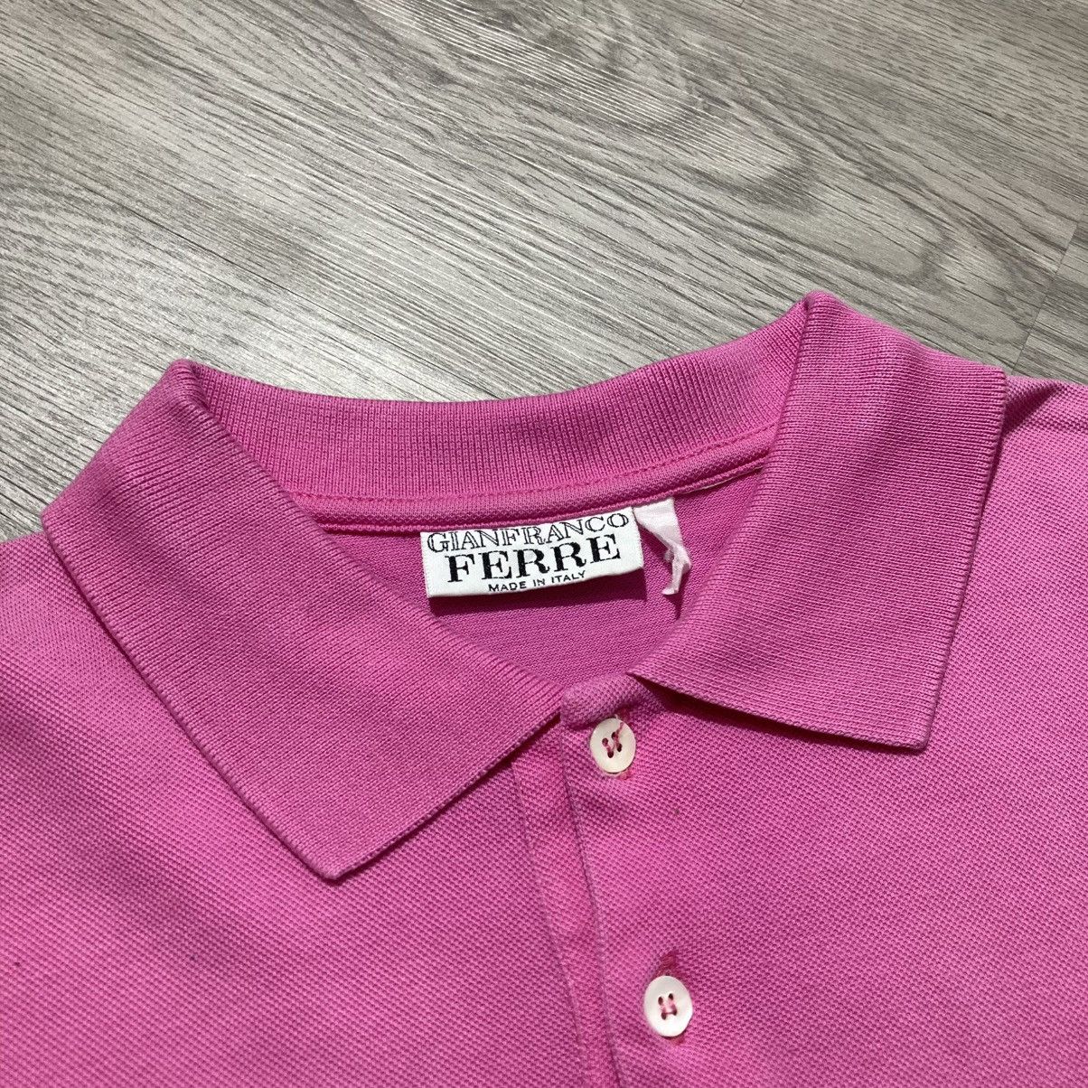 Gianfranco Ferre 🇮🇹 1900s Vintage Gianfranco Ferre Small Logo Polo Tee Luxury Size US M / EU 48-50 / 2 - 13 Thumbnail