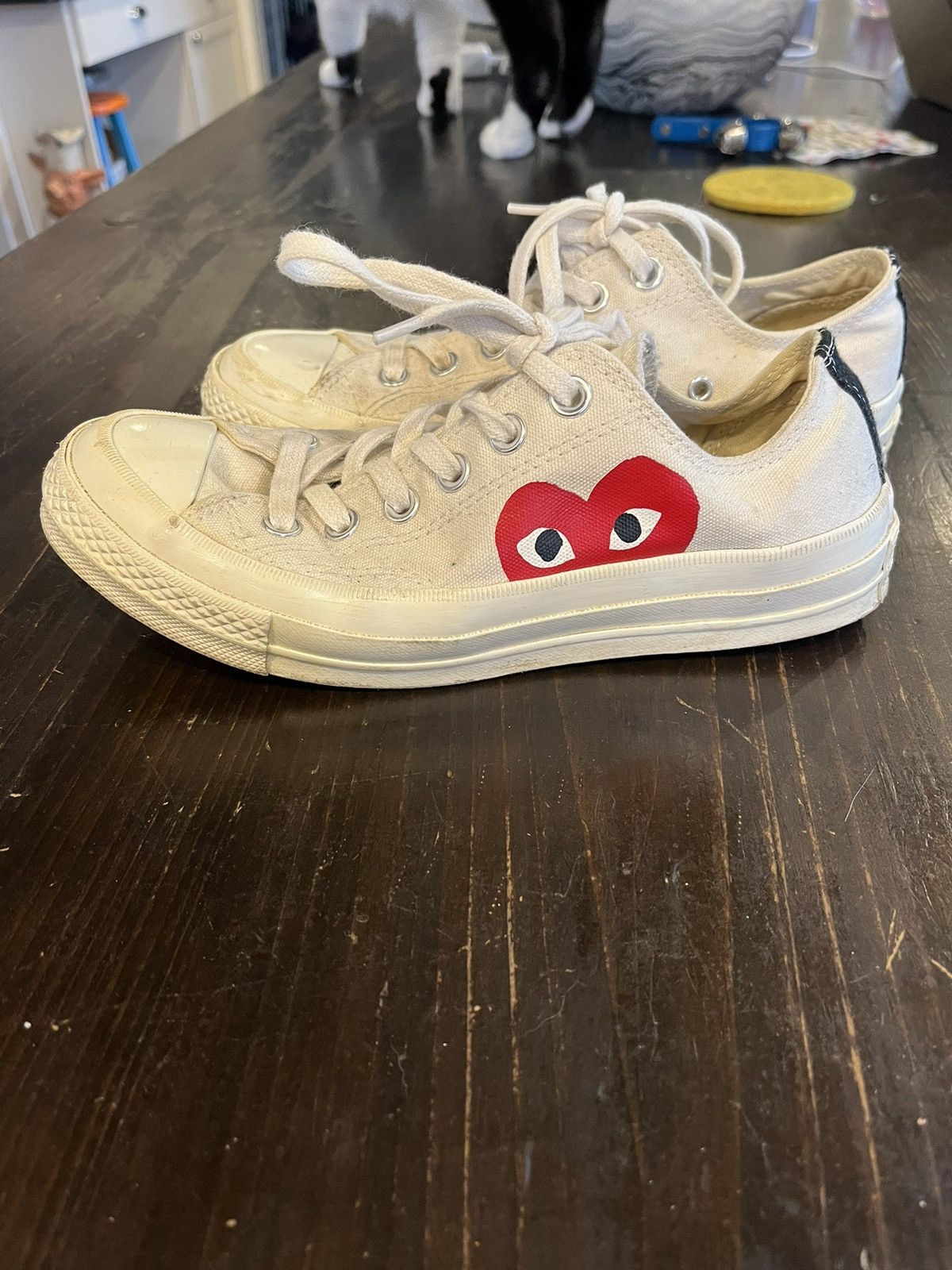Comme des Garcons × Converse CDG Low Top Converse Size US 7 / IT 37 - 1 Thumbnail