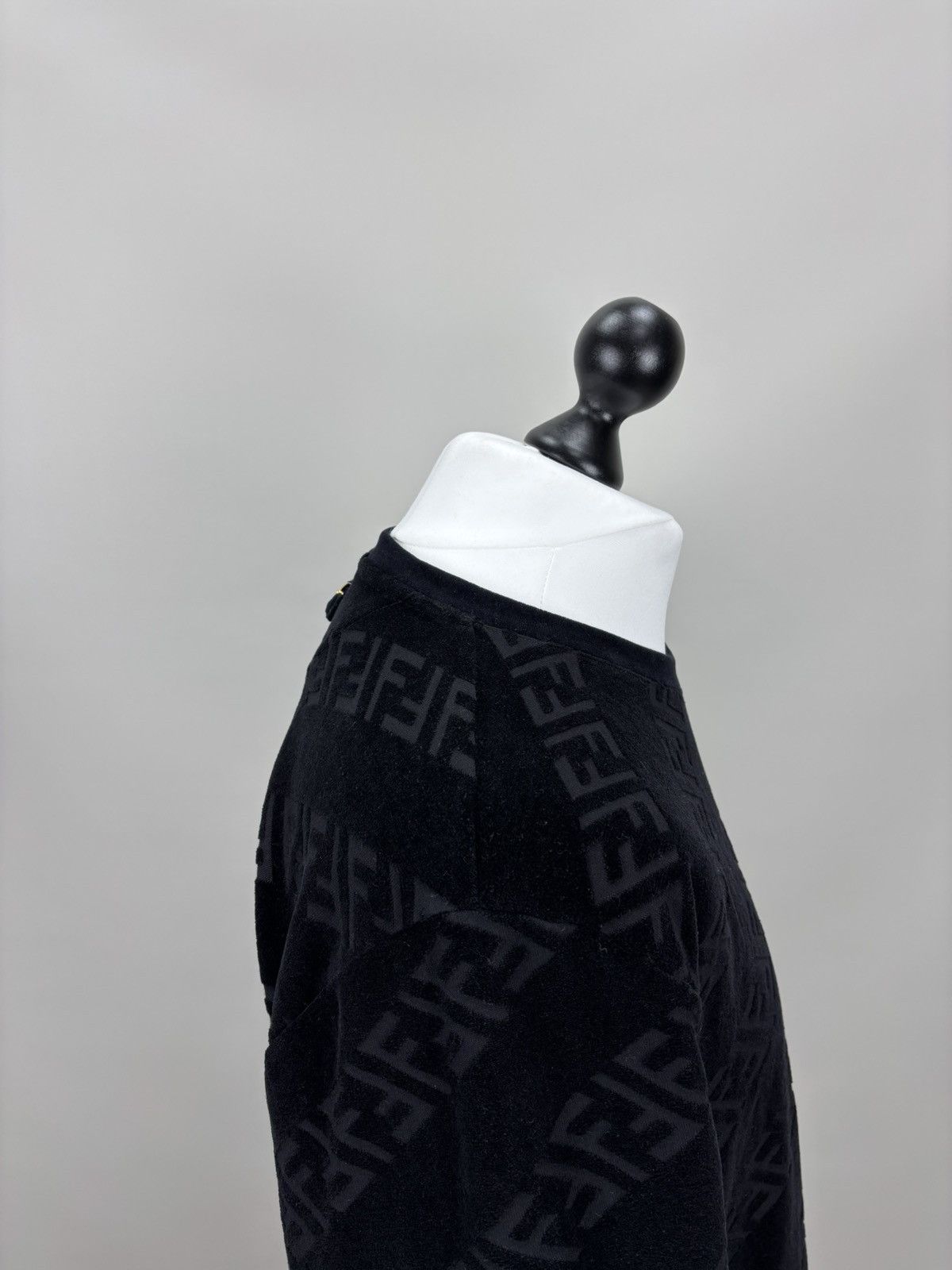 Fendi Mens corduroy t shirt monogram FENDI Size L Color Black Size US L / EU 52-54 / 3 - 7 Thumbnail