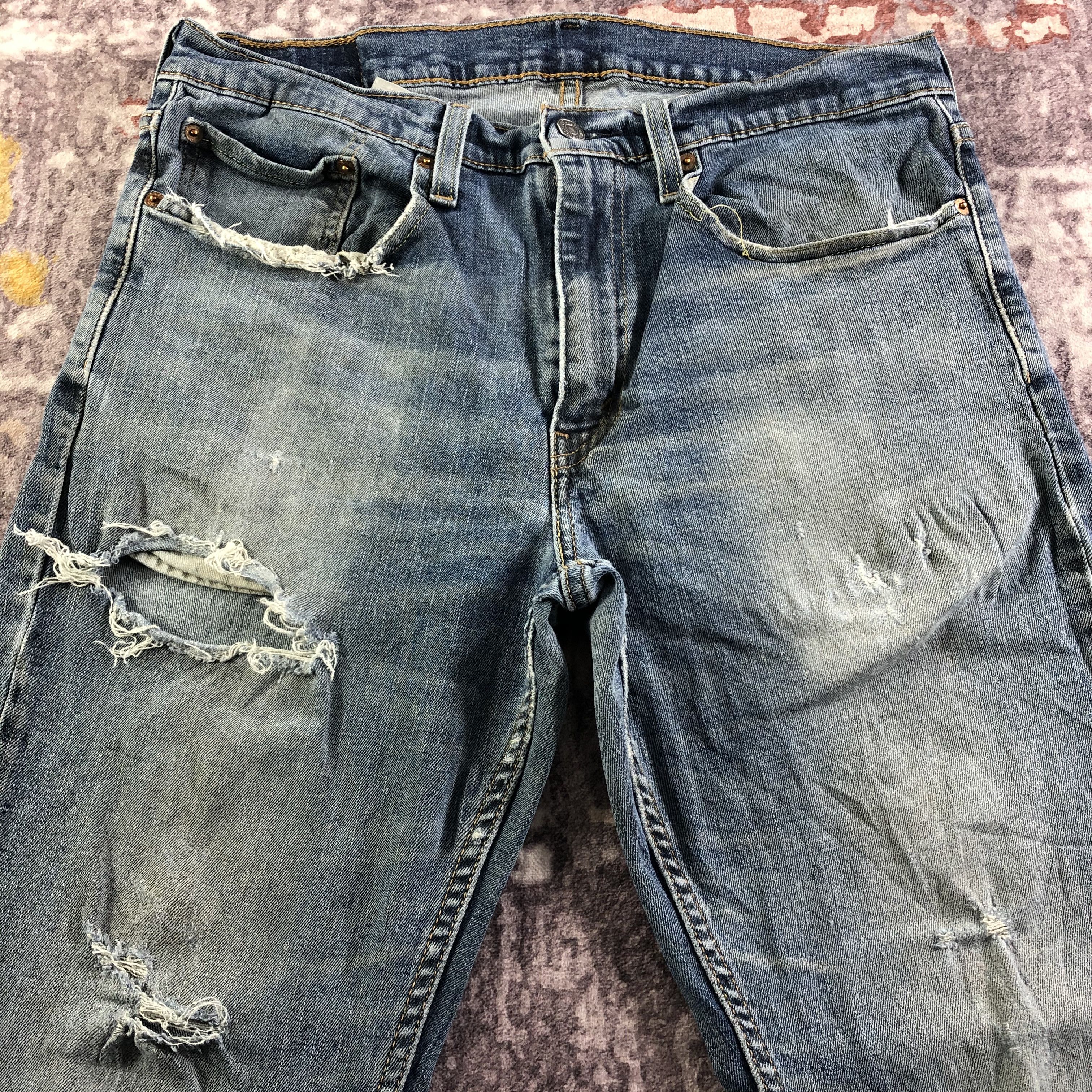 Levi's × Vintage Vintage Distress Levis 559 Jeans-JM3440 Size US 34 / EU 50 - 3 Thumbnail